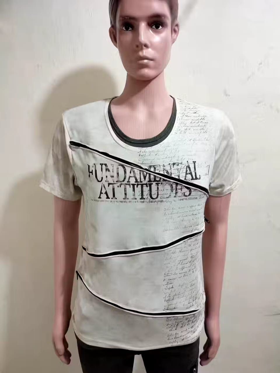 In The Attic In The Attic Japanese Multizipper Design Punk Tshirt Size US M / EU 48-50 / 2 - 2 Thumbnail