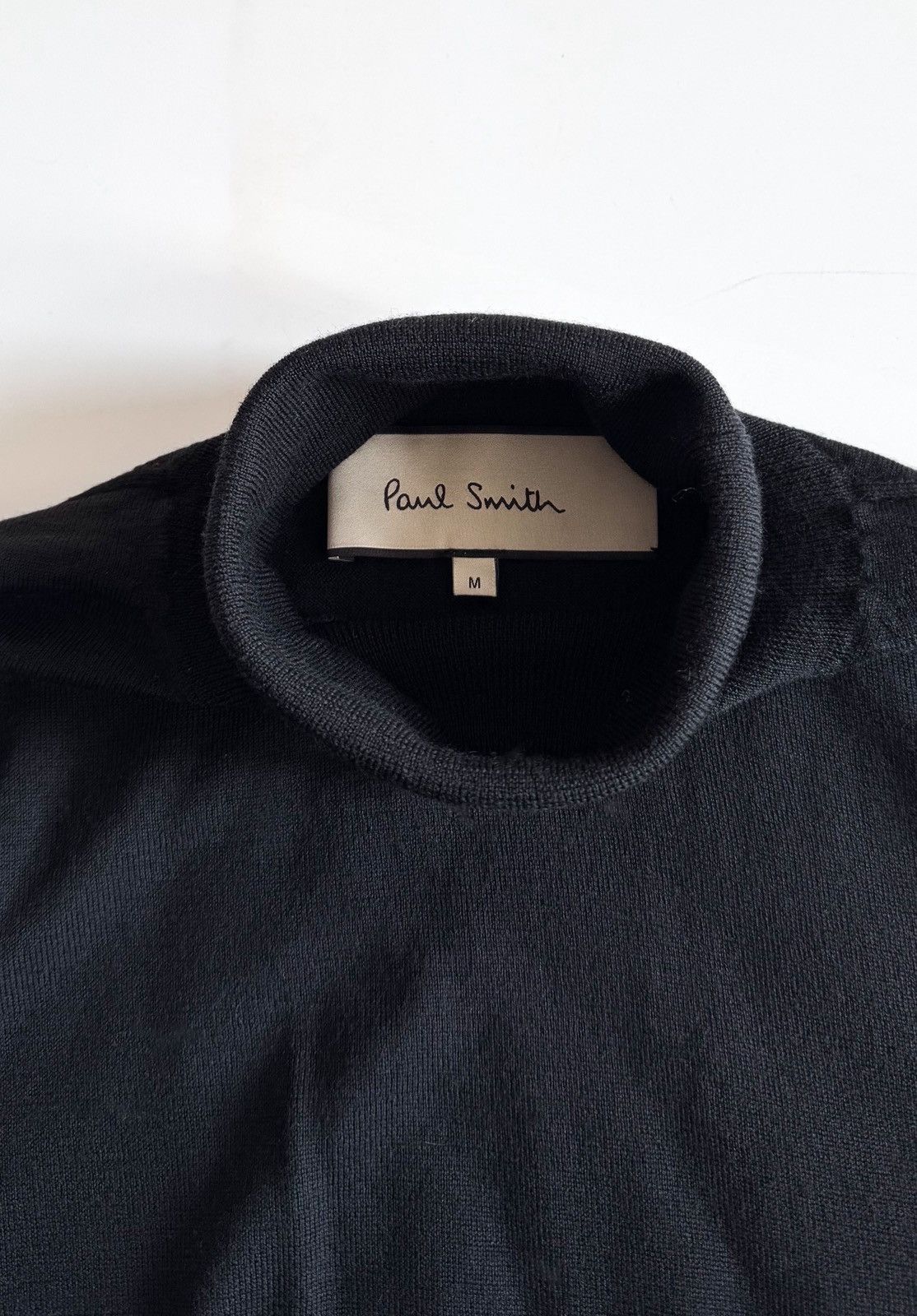 Paul Smith Paul Smith knitted jersey black dress turtleneck avantgarde Size S / US 4 / IT 40 - 8 Thumbnail