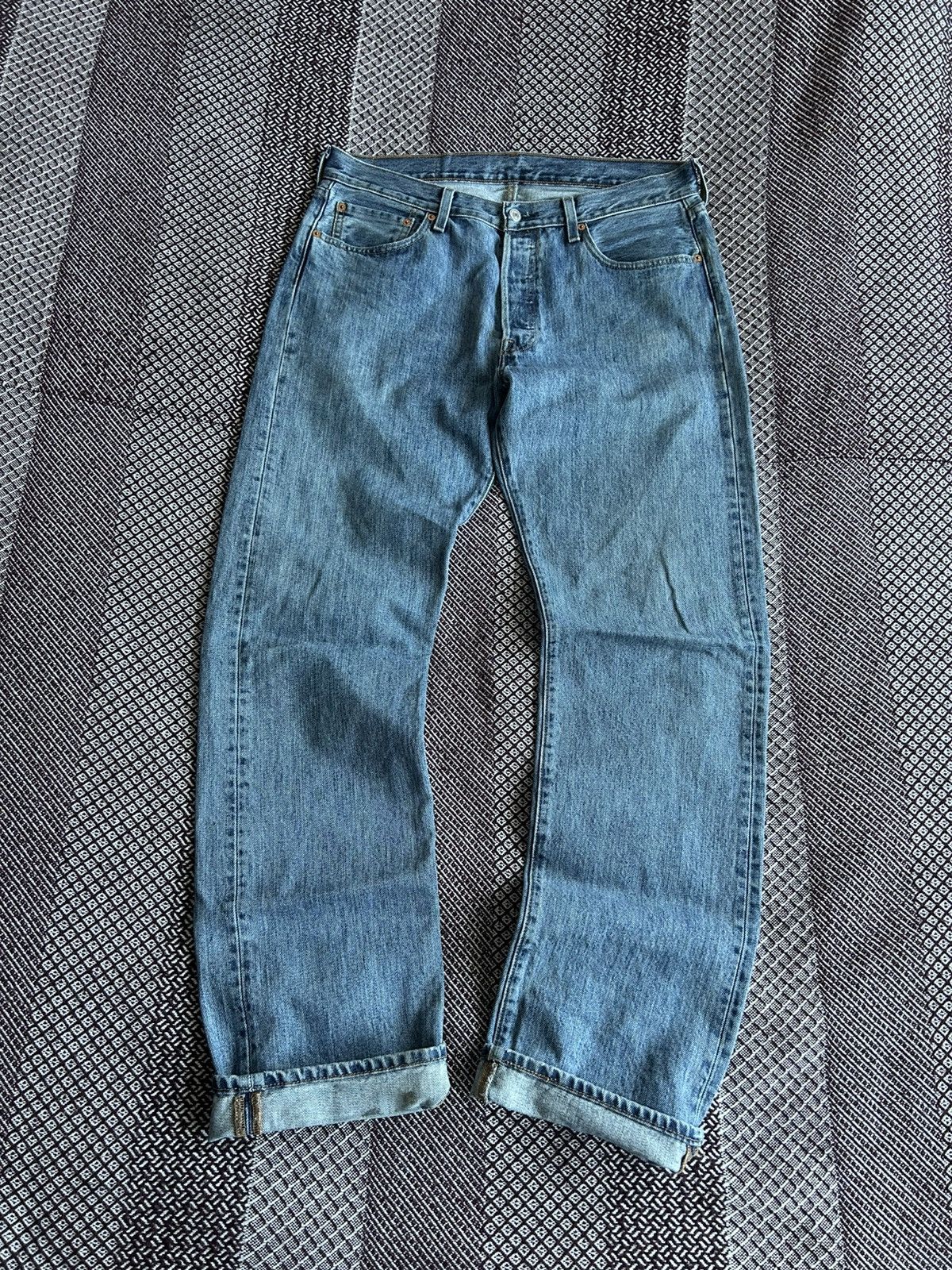Levi's Vintage Levis 501 Solid Denim Jeans Faded Size W34 Baggy Fit Size US 34 / EU 50 - 9 Thumbnail