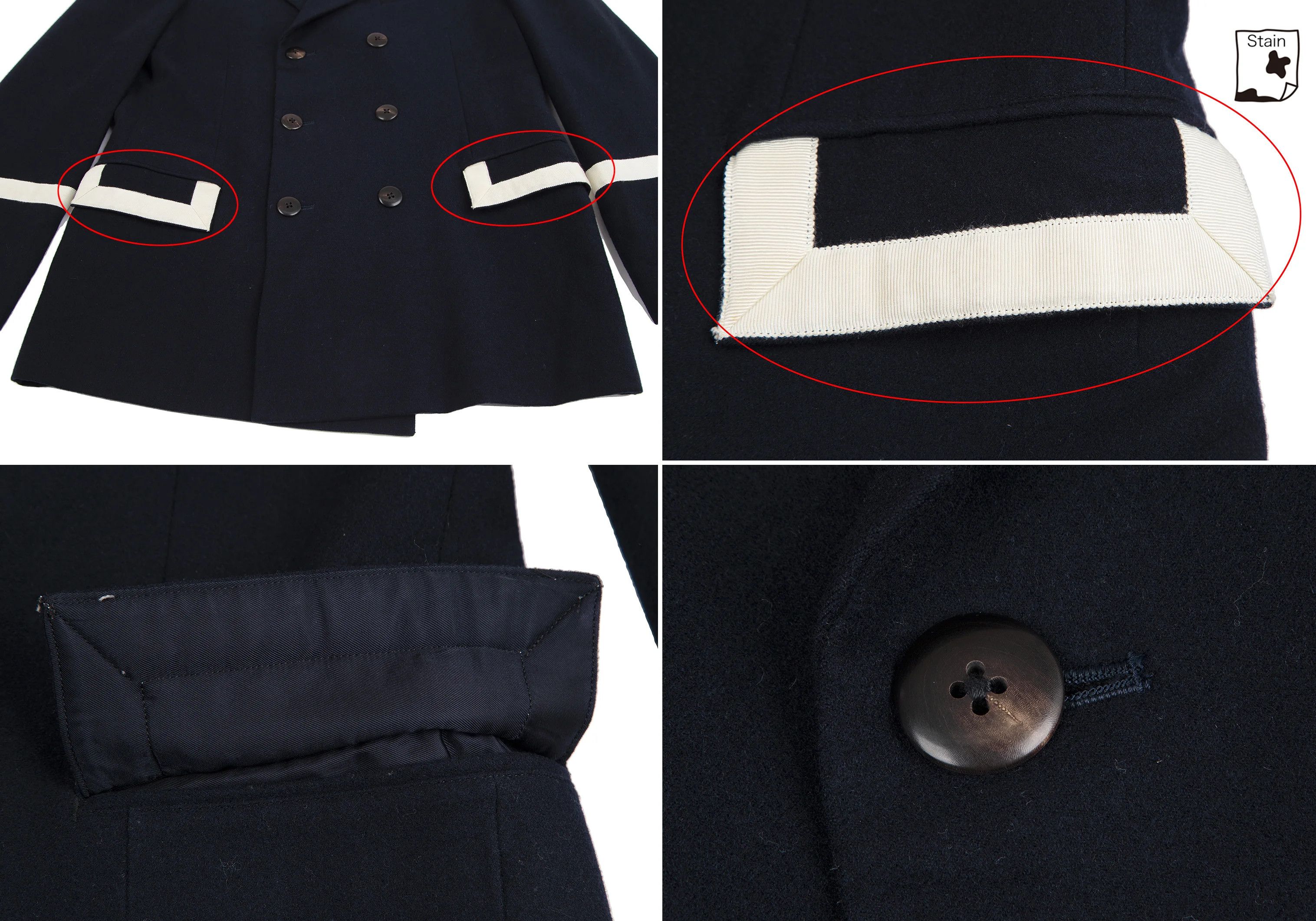 Yohji Yamamoto Yohji Yamamoto Double Jacket Navy M Size US M / EU 48-50 / 2 - 11 Thumbnail