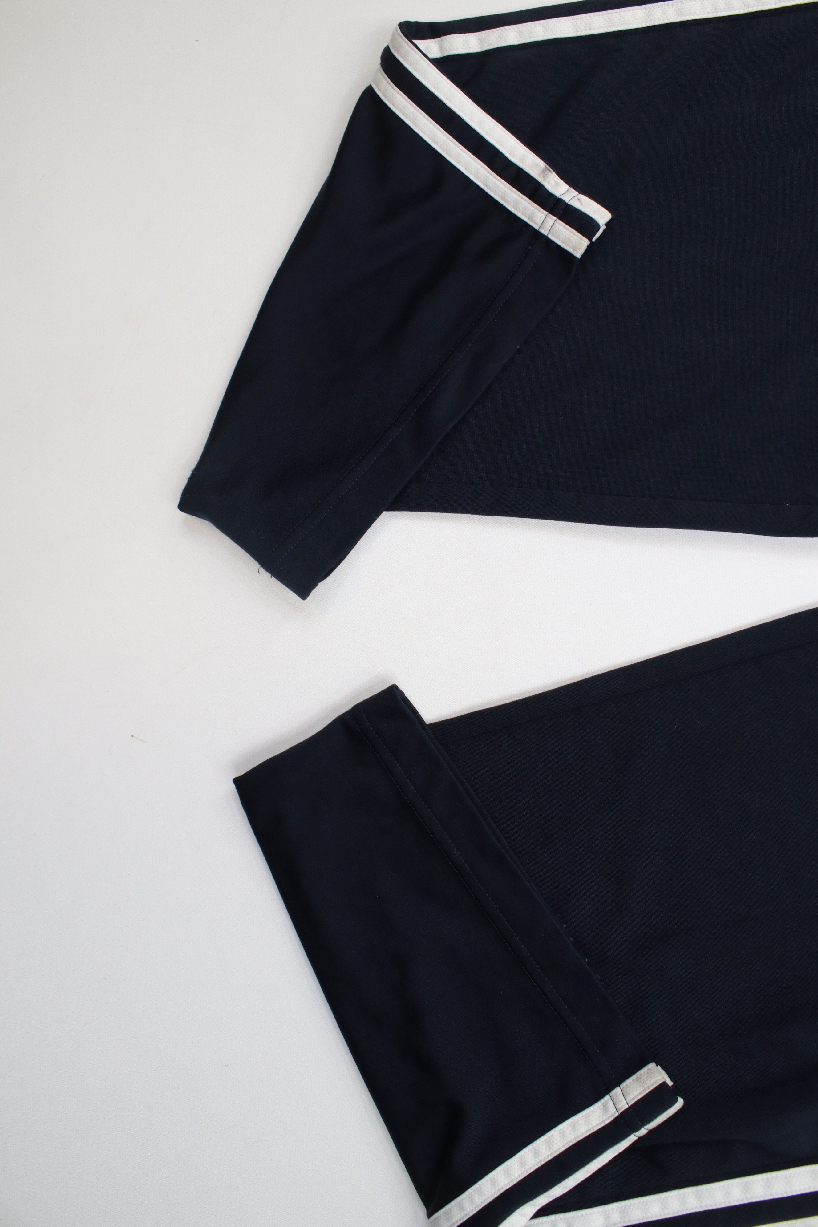 Adidas × Vintage Vintage Y2K Adidas Spell Striped Wide Leg Sweatpants Blue Size US 38 / EU 54 - 5 Thumbnail