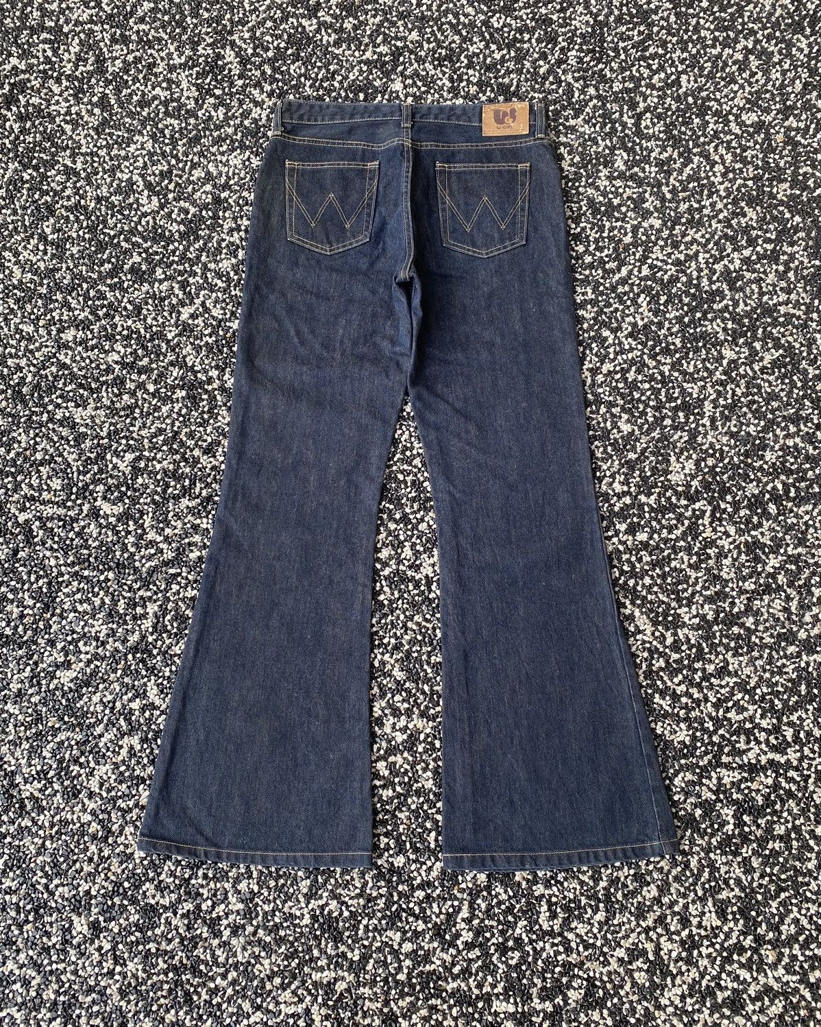 If Six Was Nine × Undercover FLARED🔥WRANGLER BELL BOTTOM W-GIRL FLARE DENIM JEANS Size US 30 / EU 46 - 10 Thumbnail
