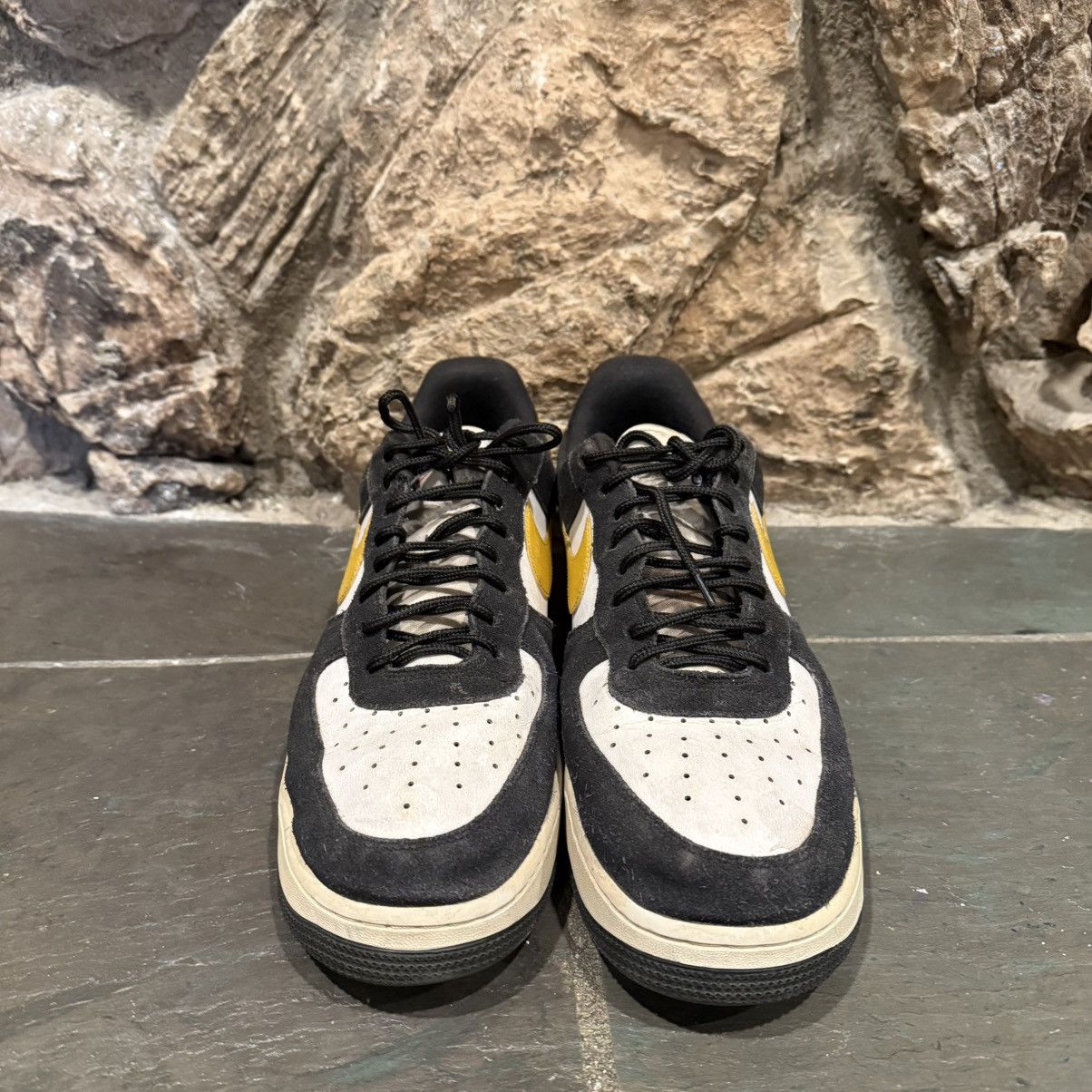 Nike Air Force 1 ’07 LV8 Athletic Club Black/Gold Size US 12.5 / EU 45-46 - 3 Thumbnail
