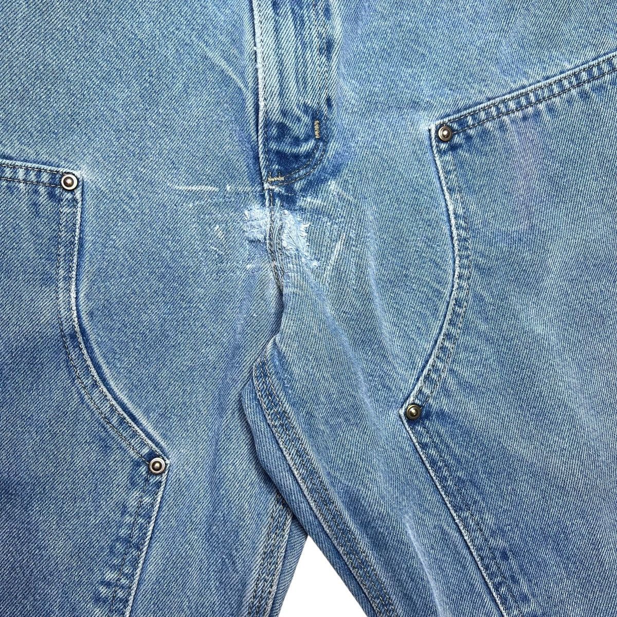 Carhartt 2000s Carhartt Denim Double Knee Carpenter Dungaree Pants Size US 35 - 7 Thumbnail