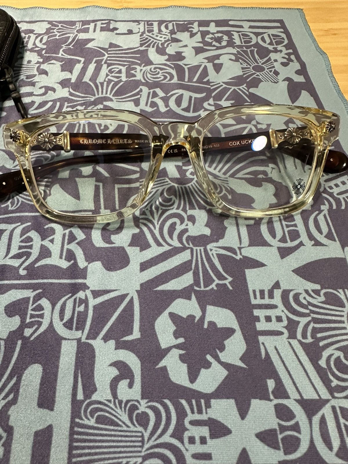 Chrome Hearts Cox Ucker Glasses Pale Ale/Havana Tortoise