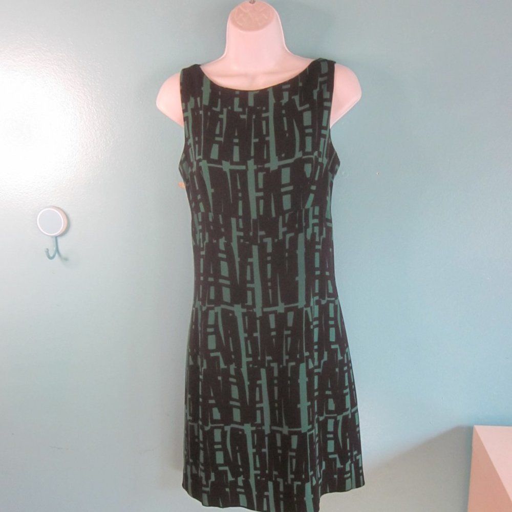 MILLY Milly Womens Green Black Business Sheath Dress Size 6 Size M / US 6-8 / IT 42-44 - 7 Thumbnail