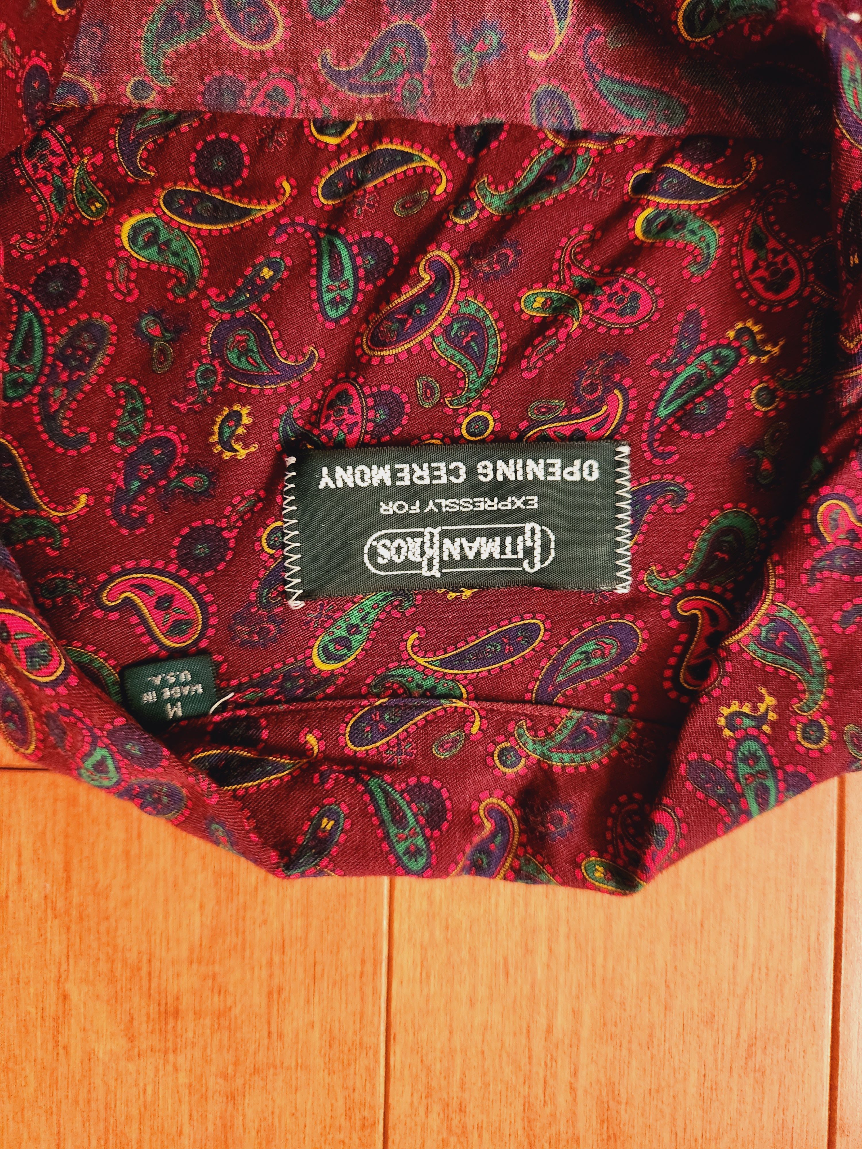 Gitman Bros. Vintage Printed Rayon Long-Sleeve Shirt Size US M / EU 48-50 / 2 - 3 Thumbnail