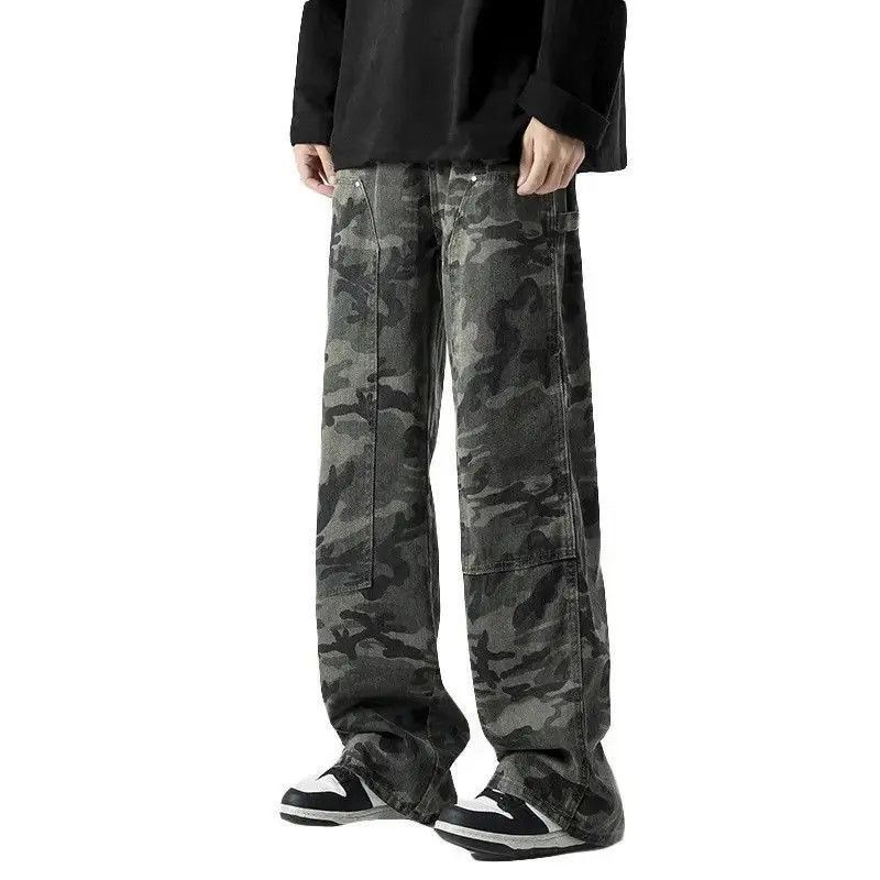 Japanese Brand Retro loose straight camouflage jeans Size US 32 / EU 48 - 4 Thumbnail