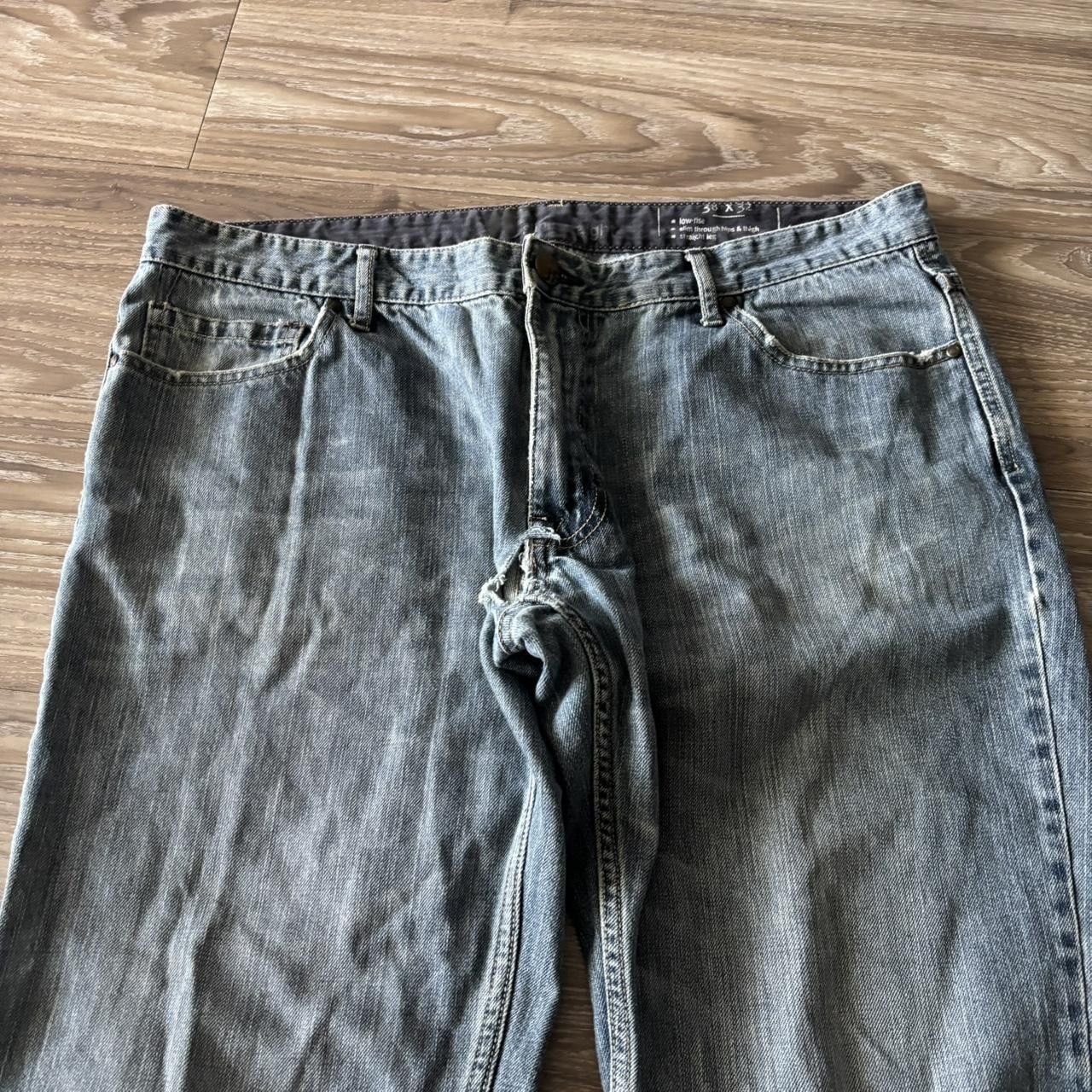 Vintage Crazy Vintage Y2K/2000s Grunge Dark Wash Denim Jeans! 38x32 Size US 38 / EU 54 - 5 Thumbnail