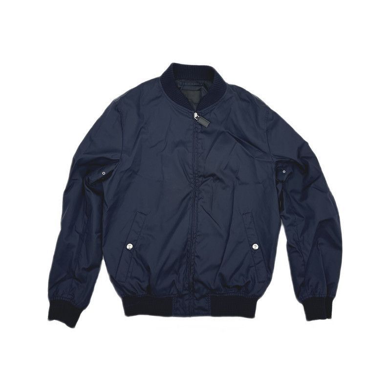 Prada Prada Blue Zip Collar Jacket for Men-2506 Size US L / EU 52-54 / 3 - 3 Thumbnail