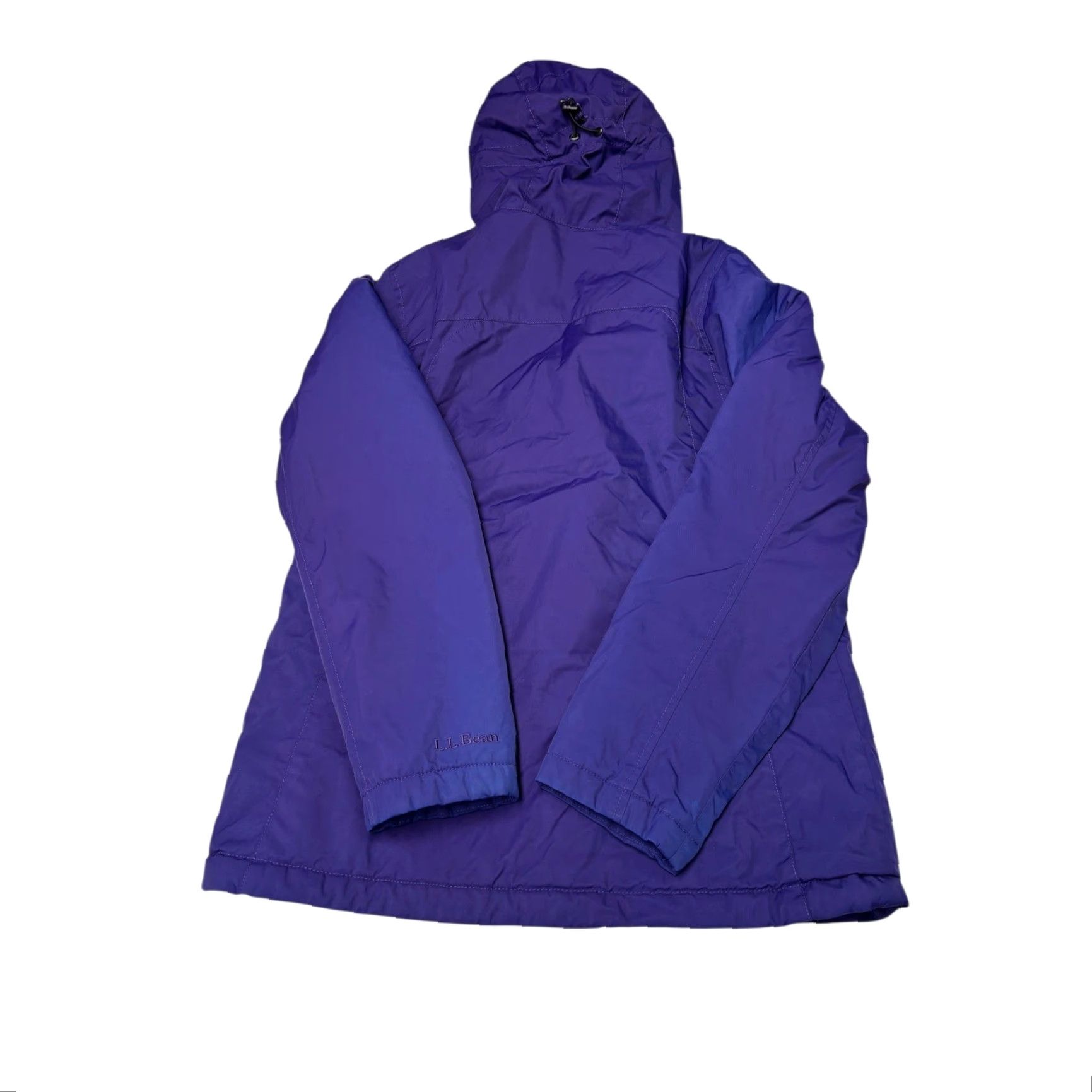 Vintage L.L.Bean Purple Hooded Jacket Women's XS Fleece Lined Insulated Waterproof Anorak Zip Pocket Microfleece Size XS / US 0-2 / IT 36-38 - 6 Thumbnail