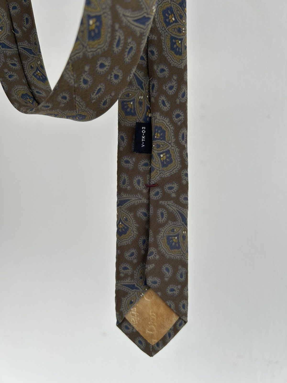 Christian Dior Monsieur Dior Paisley Vintage Tie Size ONE SIZE - 4 Thumbnail