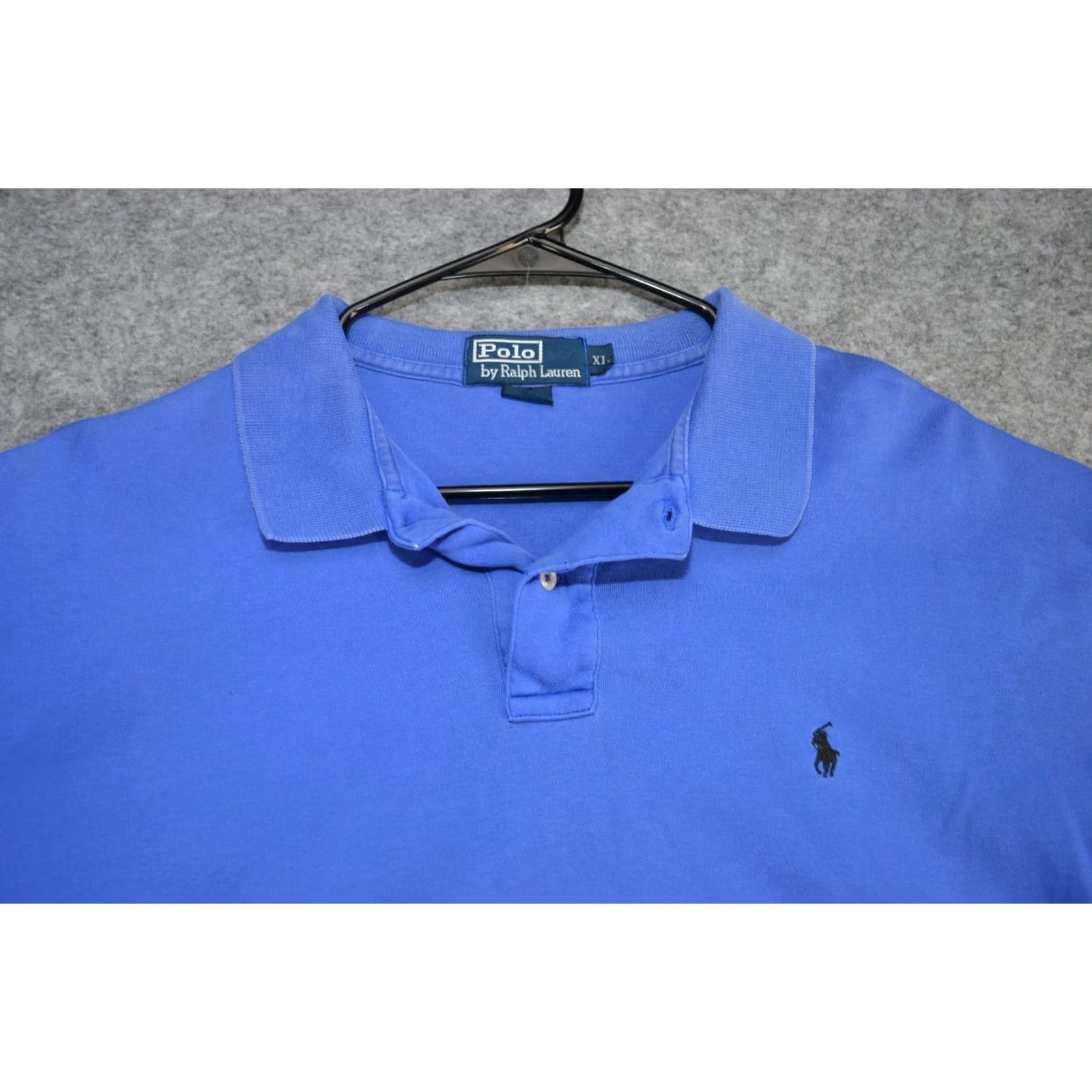 Polo Ralph Lauren VINTAGE Polo Ralph Lauren Polo Shirt XL Blue Cotton Pony Golf Performance Mens Size US XL / EU 56 / 4 - 2 Thumbnail