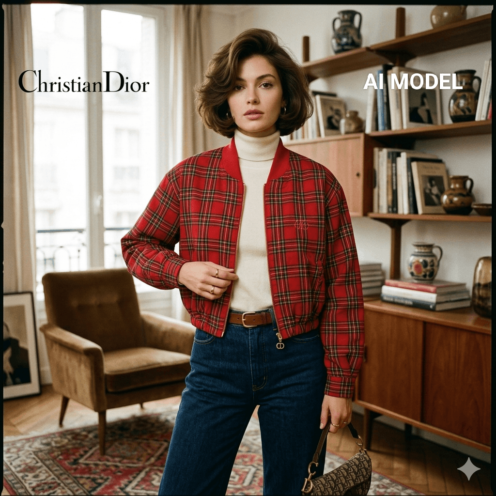 Christian Dior Monsieur Customized Vintage Y2K Christian Dior Tartan Cropped Jacket Size M / US 6-8 / IT 42-44 - 1 Thumbnail