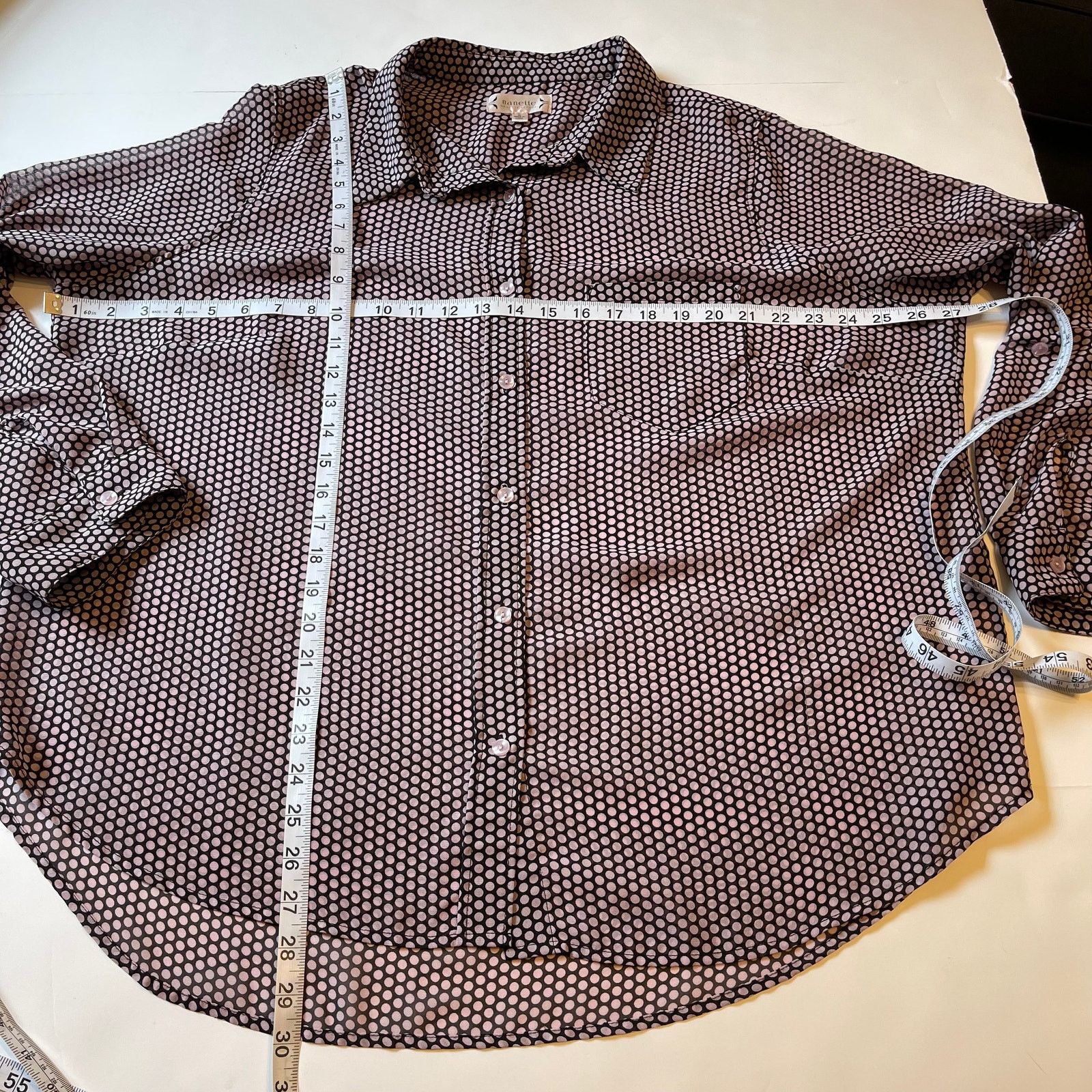 Nanette Lepore Nanette Lepore Tab Sleeve Semi Sheer Button Front Shirt, 2X Size XXL / US 16-18 / IT 52-54 - 6 Thumbnail
