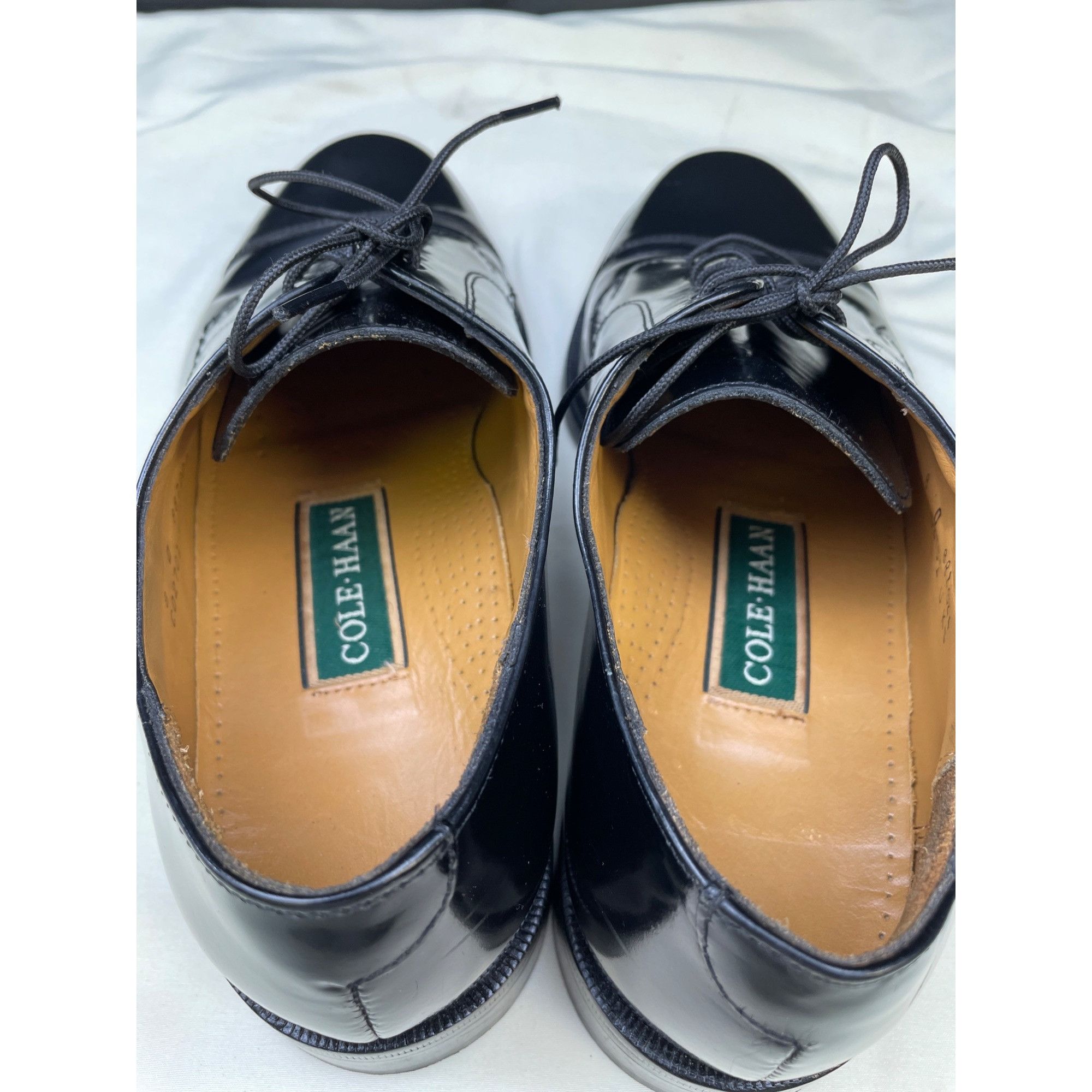 Cole Haan Cole Haan Mens Black Leather Lace up Shoes Oxfords Size 8D S Size US 8 / EU 41 - 7 Thumbnail