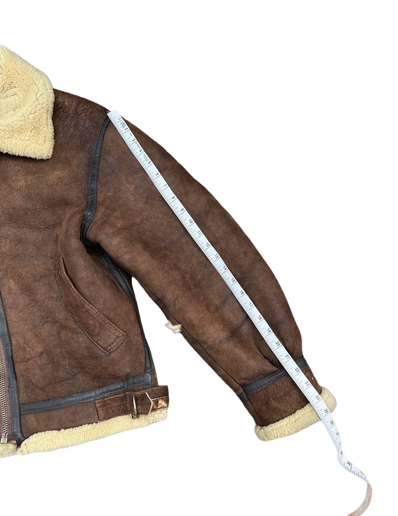 Leather Vintage 80s Tanco Made in Usa Shearling Distress B3 Jacket Size US M / EU 48-50 / 2 - 4 Thumbnail
