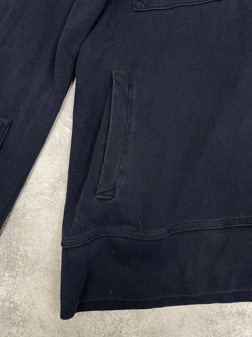 Allsaints AllSaints Men Cotton Hoodie Pullover Navy Vintage Size L Size US L / EU 52-54 / 3 - 3 Thumbnail