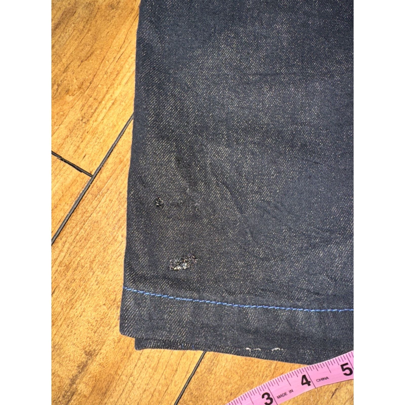 Vintage Designer Rich Kid Jeans Jeans 36x32 Dark Wash Distressed Y2K Skater Mens Regular 36 Blue Straight - Denim - Size US 36 / EU 52 - 5 Thumbnail