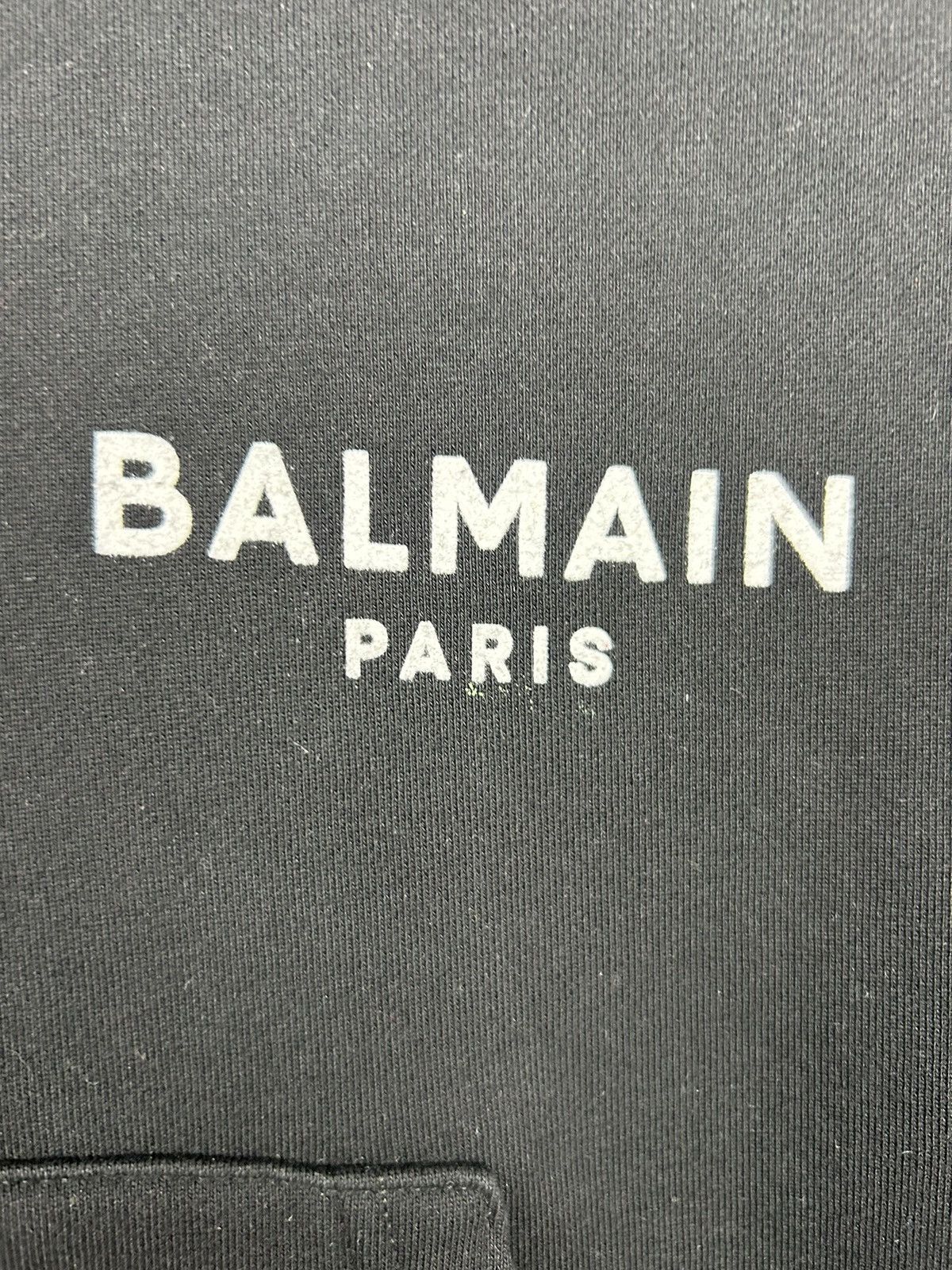 Balmain Balmain Crop Top Hooded Sweatshirt Black Size S / US 4 / IT 40 - 4 Thumbnail