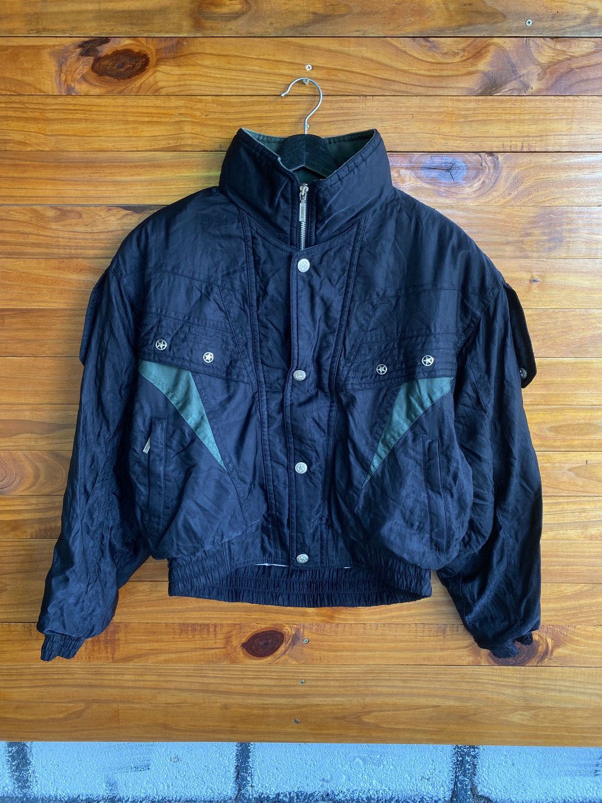 Yamaha Vintage 90s YAMAHA For Sports Enthusiasts BlackBomber Jacket Size US M / EU 48-50 / 2 - 3 Thumbnail