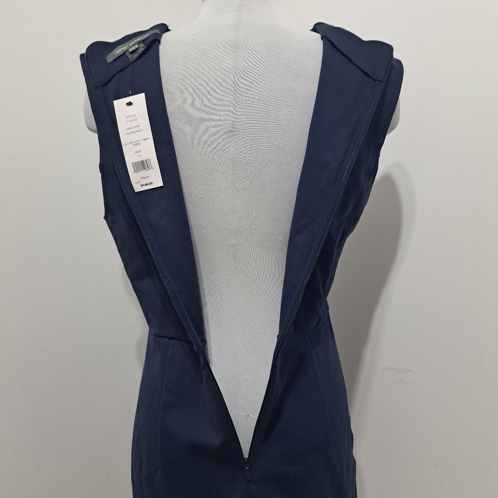French Connection French Connection Lula Scalloped Edge V Neck Mini Dress Duc Size L / US 10 / IT 46 - 9 Thumbnail