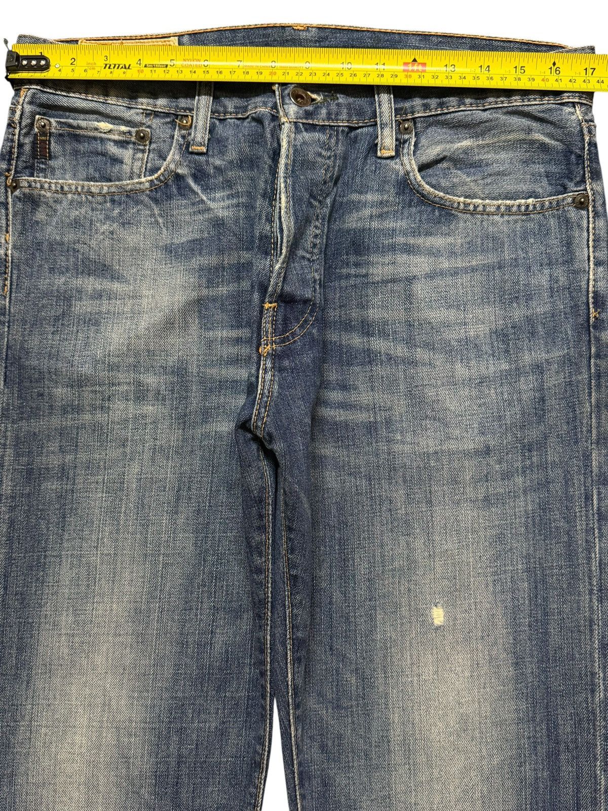 Abercrombie & Fitch Vintage 90s Abercrombie & Fitch Blue Faded Wash Wide Leg Size US 34 / EU 50 - 9 Thumbnail