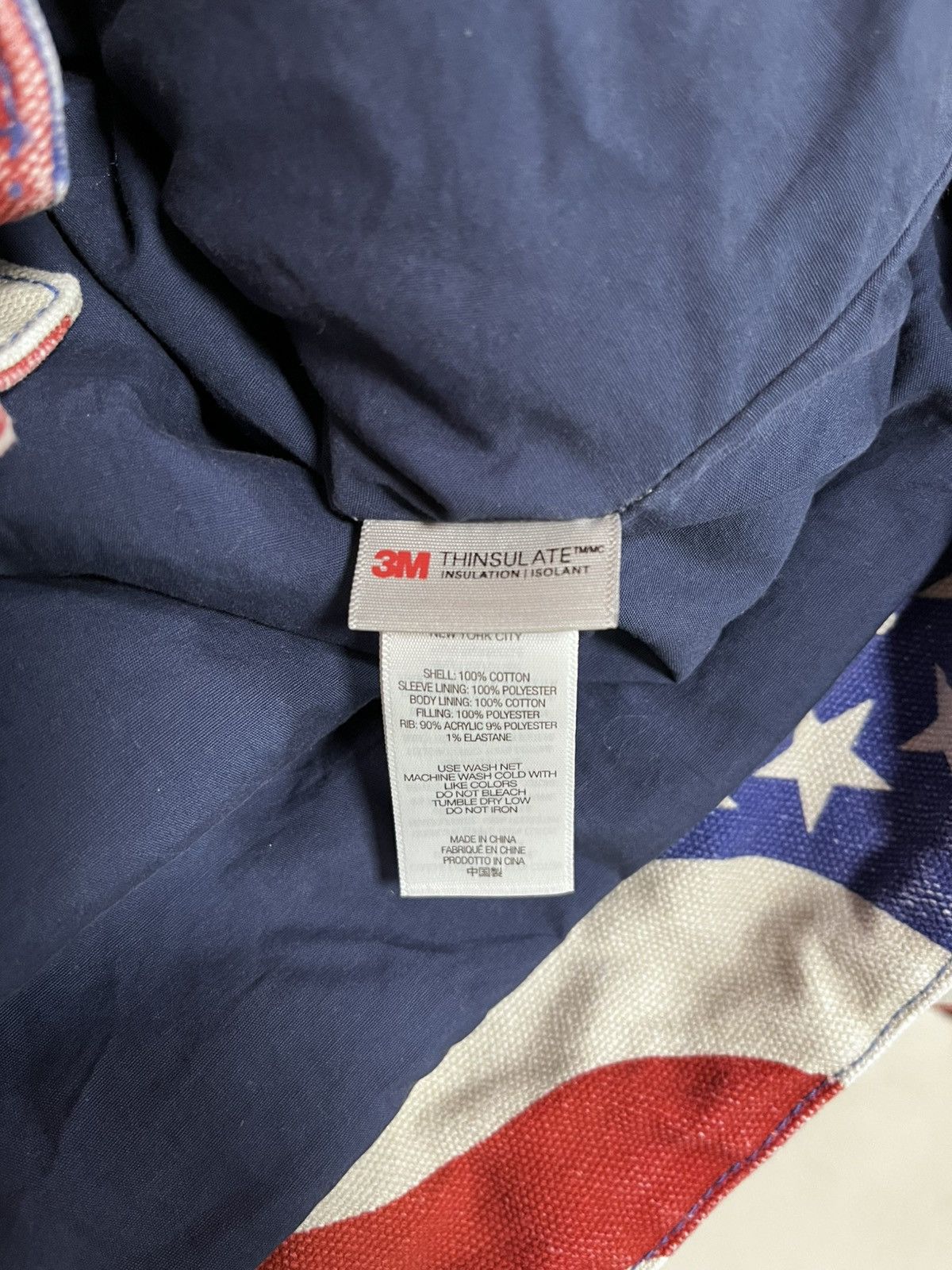 Supreme Supreme Flag Quilted Hoodie Size US M / EU 48-50 / 2 - 4 Thumbnail