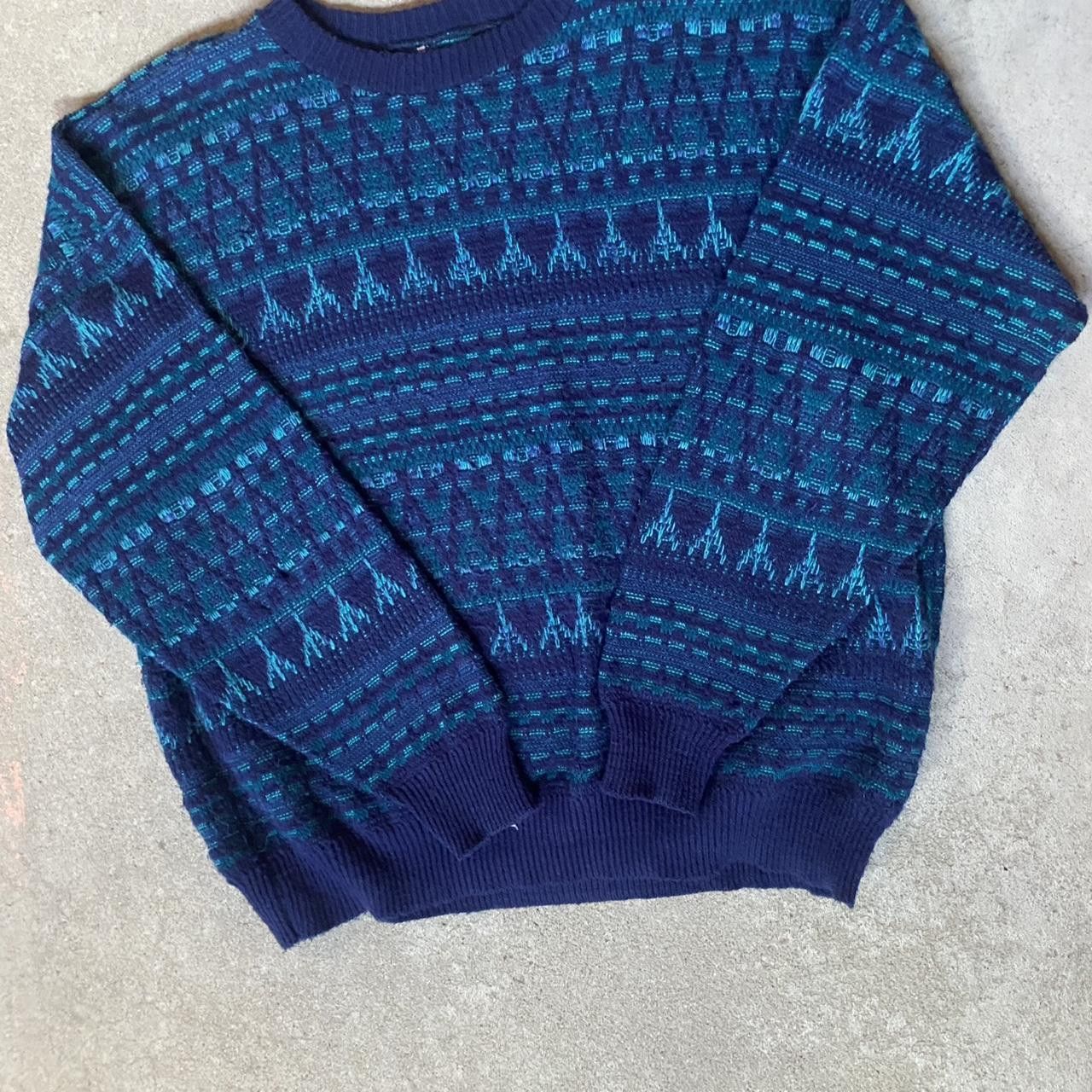 Other 90s Blue And Navy 3D Knit Size US XL / EU 56 / 4 - 1 Thumbnail