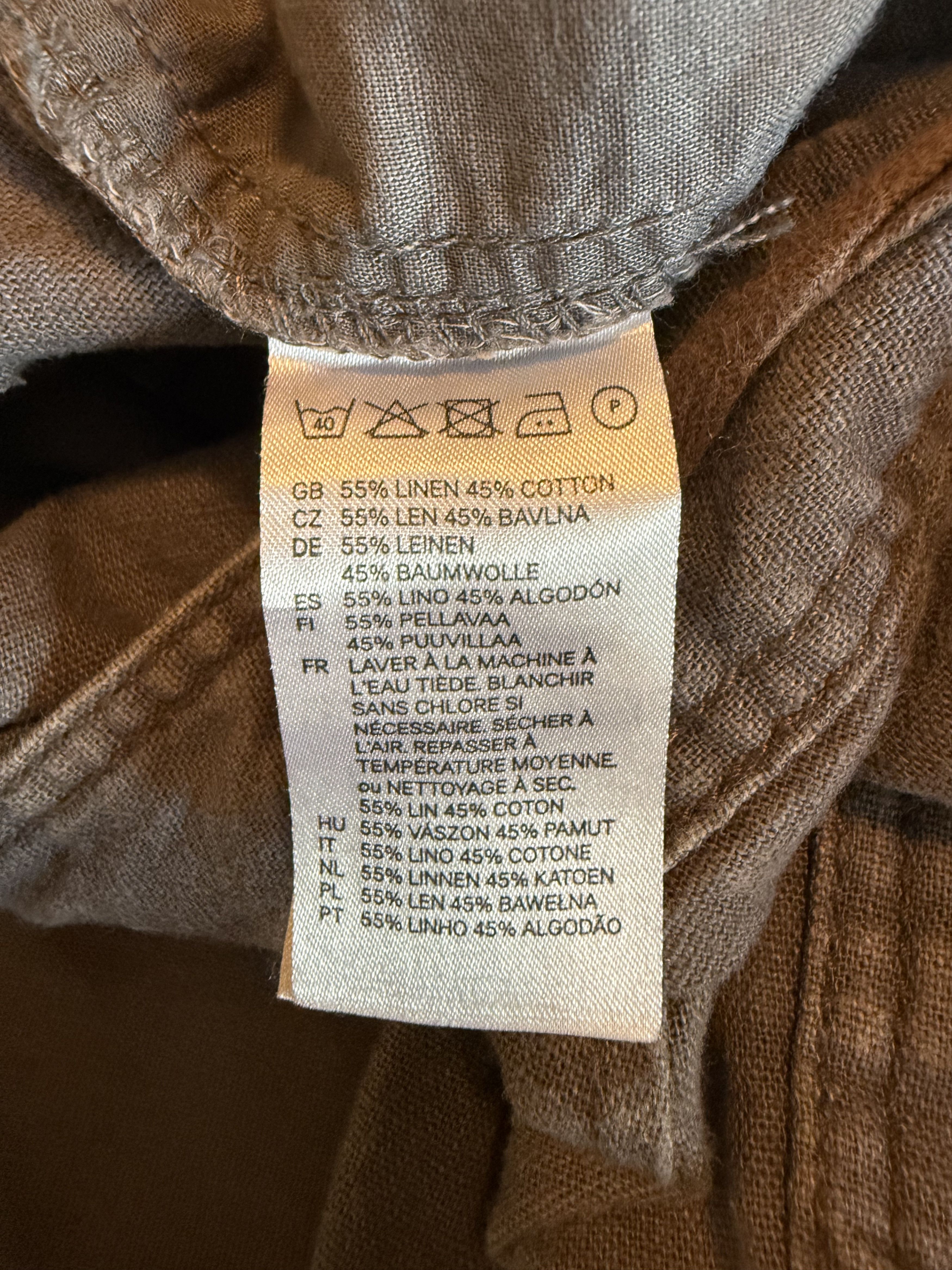 H&M H&M Grey Linen Blend Drawstring Pants, Men's 36 Size US 36 / EU 52 - 6 Thumbnail