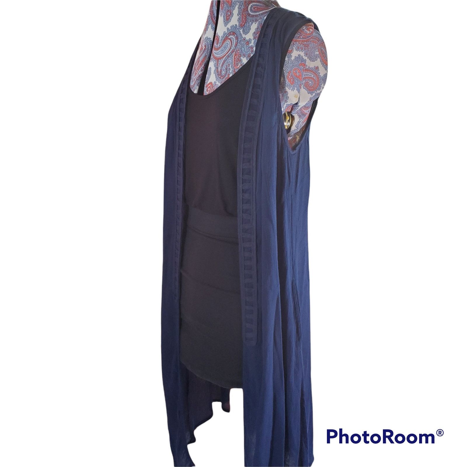 Other B Collection By Bobeau | Vest with Strap Detail | Size S Size S / US 4 / IT 40 - 3 Thumbnail