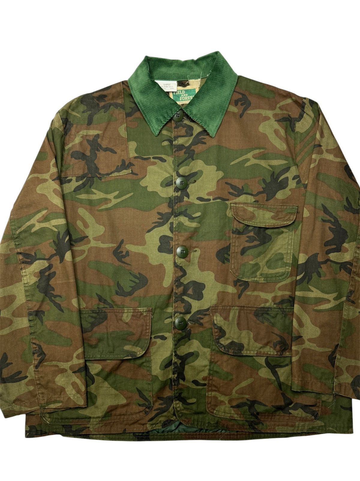 Vintage Vintage 1970’s Field and Forest Camo Chore Hunting Jacket Size US L / EU 52-54 / 3 - 2 Thumbnail