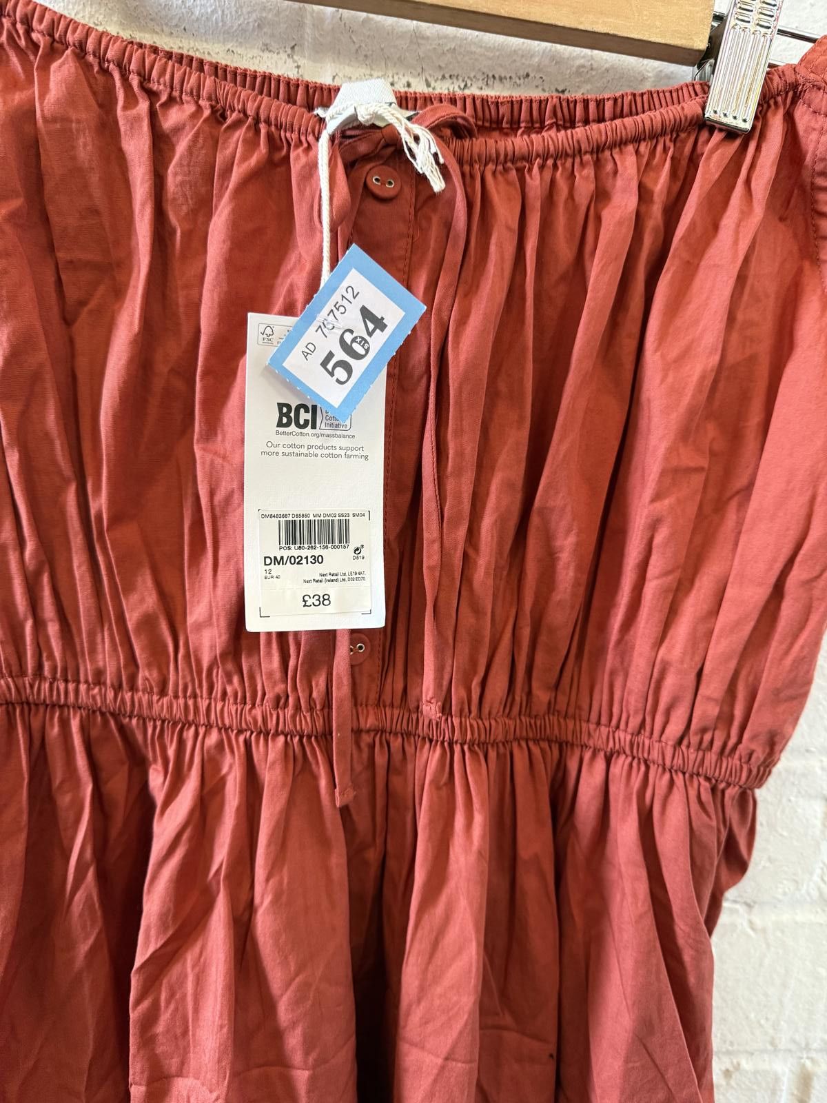 Unknown London Women's Casual Off-Shoulder Midi Dress in Rust Size M / US 6-8 / IT 42-44 - 3 Thumbnail