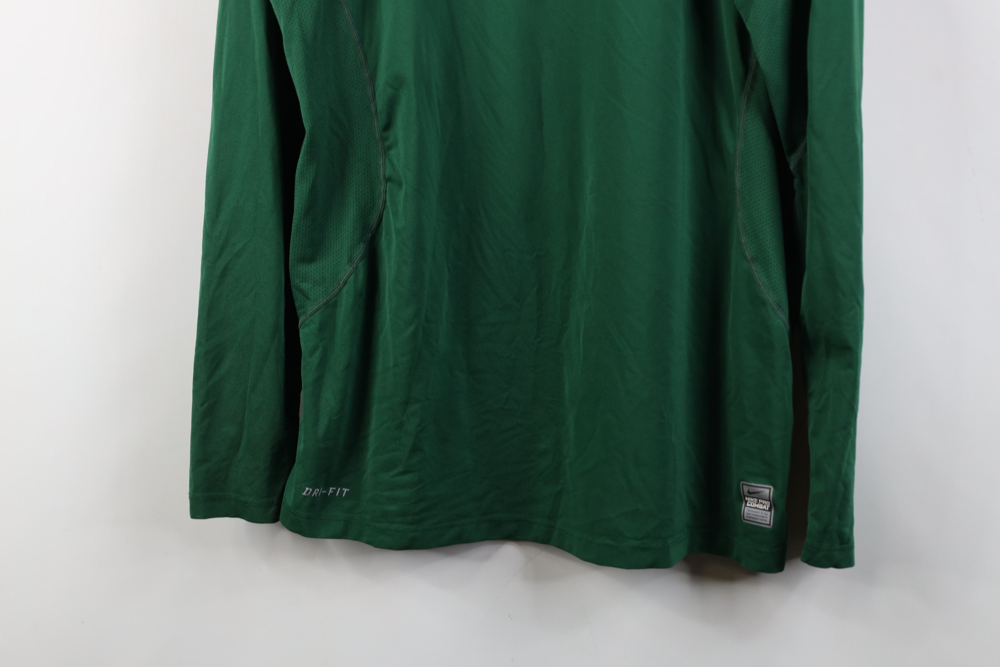 Nike Nike Pro Combat Training Long Sleeve T-Shirt Green Size US L / EU 52-54 / 3 - 3 Thumbnail
