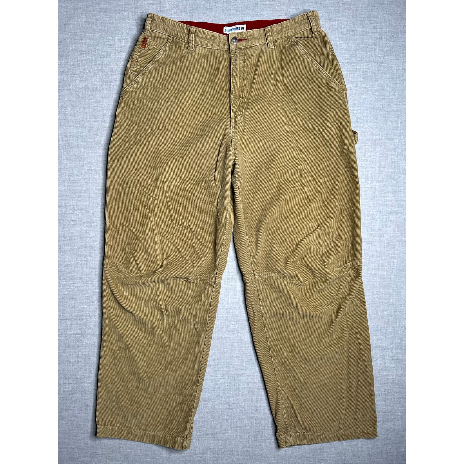 Vintage Vintage Y2K Canyon River Blues Baggy Corduroy Pants 36x30 Size US 36 / EU 52 - 1 Thumbnail