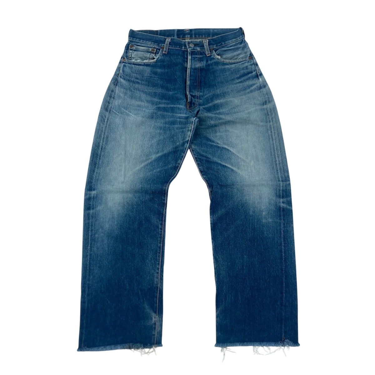 Evisu VINTAGE EVIS DISTRESSED SELVEDGE JEANS Size US 33 - 1 Thumbnail