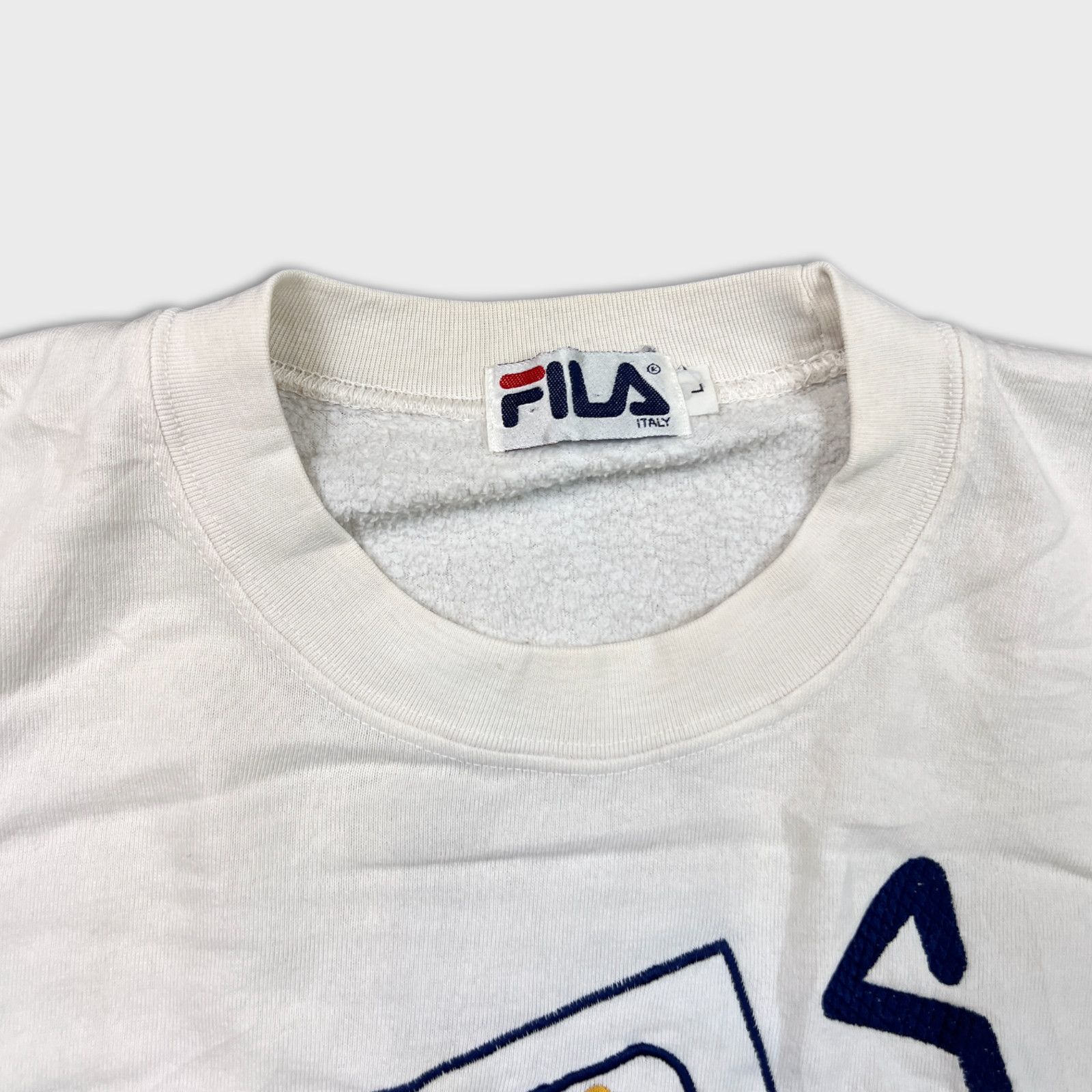Fila × Vintage Vintage Fila Sweatshirt Large Spell Out Pullover Crewneck Size US L / EU 52-54 / 3 - 2 Thumbnail