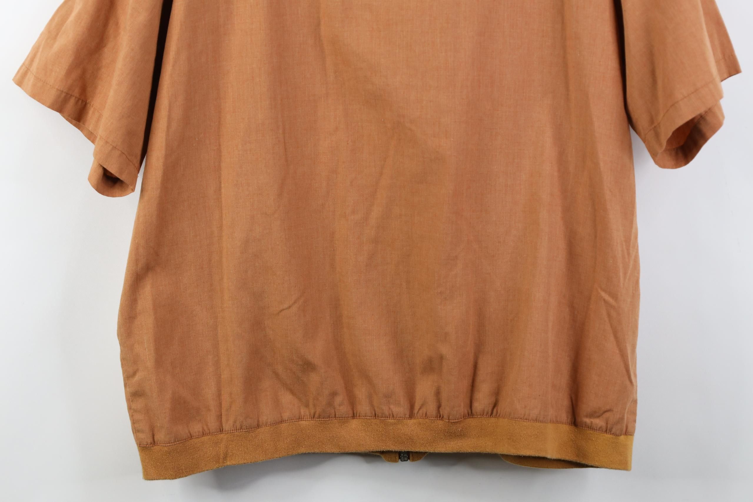 Vintage Vintage 90s Streetwear Short Sleeve Full Zip Shirt Jacket Size US L / EU 52-54 / 3 - 13 Thumbnail