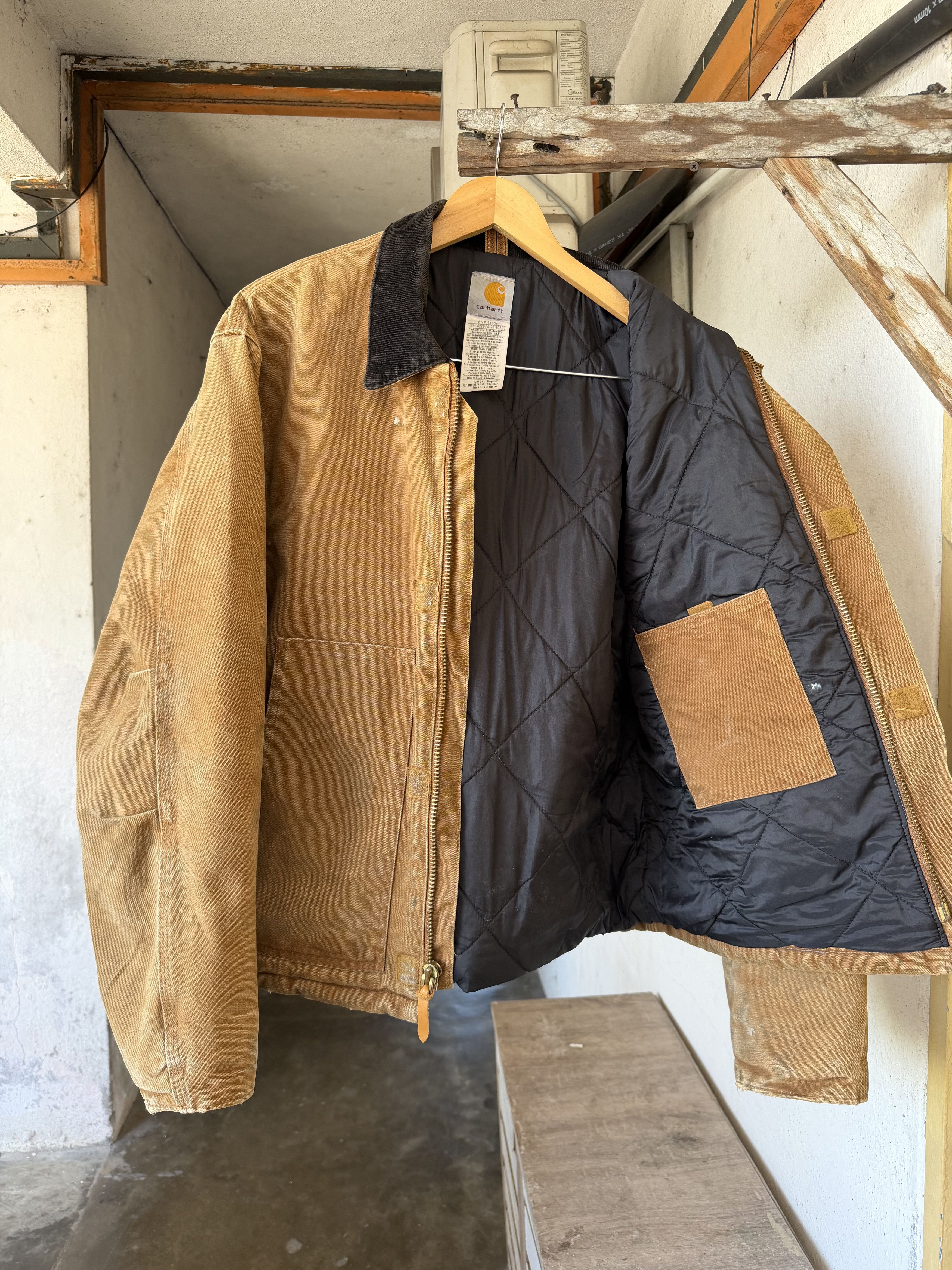Carhartt Vintage Carhartt Distressed Detroit Zipper Jacket Size US L / EU 52-54 / 3 - 18 Thumbnail