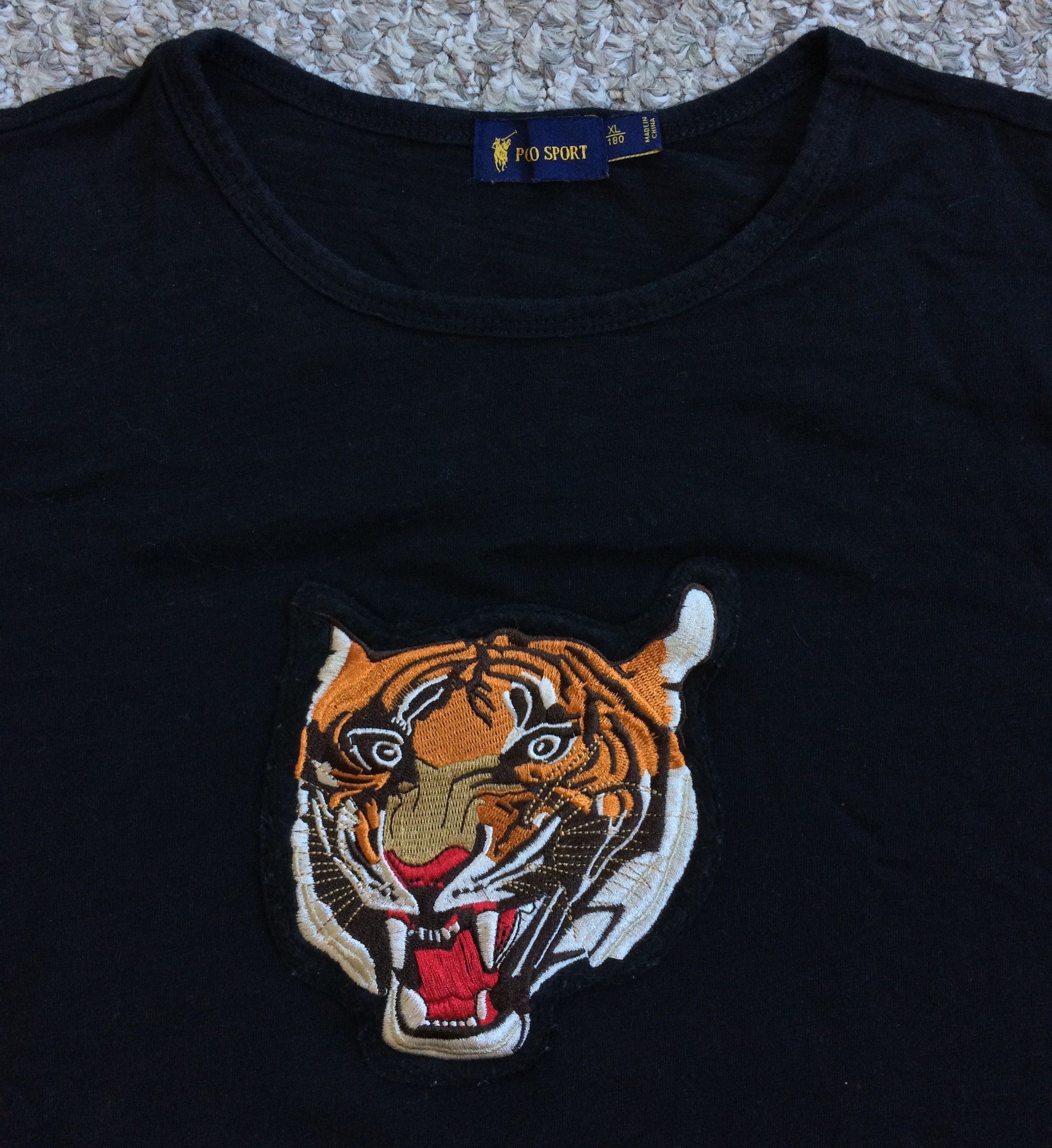 Polo Ralph Lauren Vintage Polo Ralph Lauren Tigers Embroidered T-Shirt Size US XL / EU 56 / 4 - 2 Thumbnail