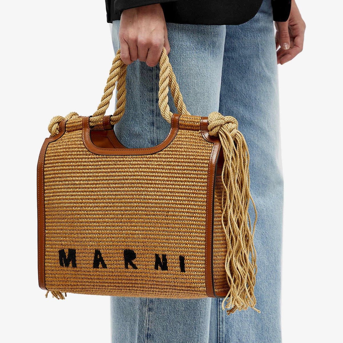 Marni o1f1d3z0525 Size: OS / Marcel Tote Bag in Brown Size ONE SIZE - 6 Thumbnail
