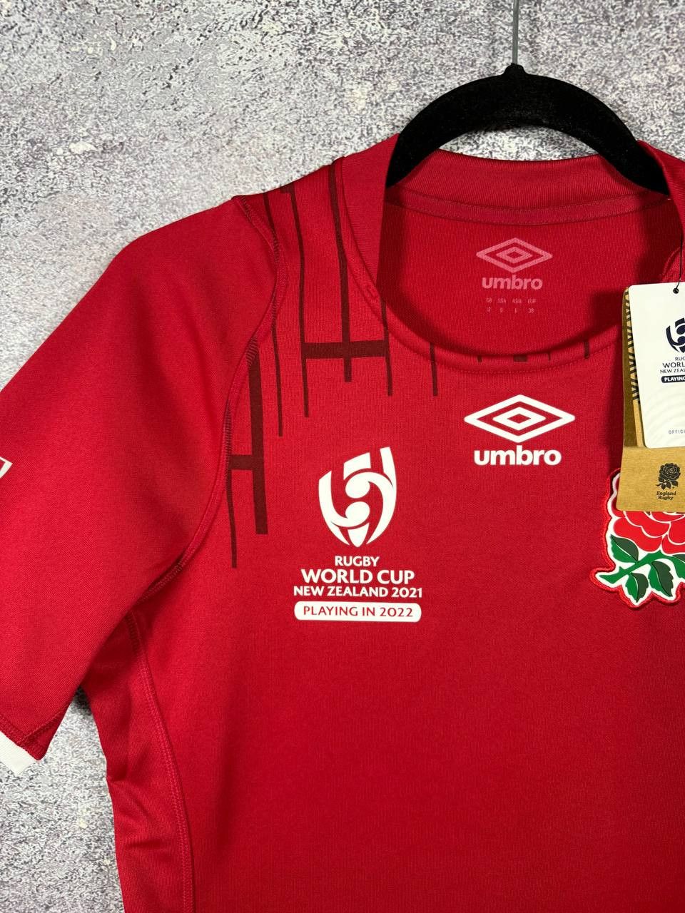 Umbro NWT England Rugby Jersey Women's UK12 Umbro ALT World Cup Size US S / EU 44-46 / 1 - 6 Thumbnail