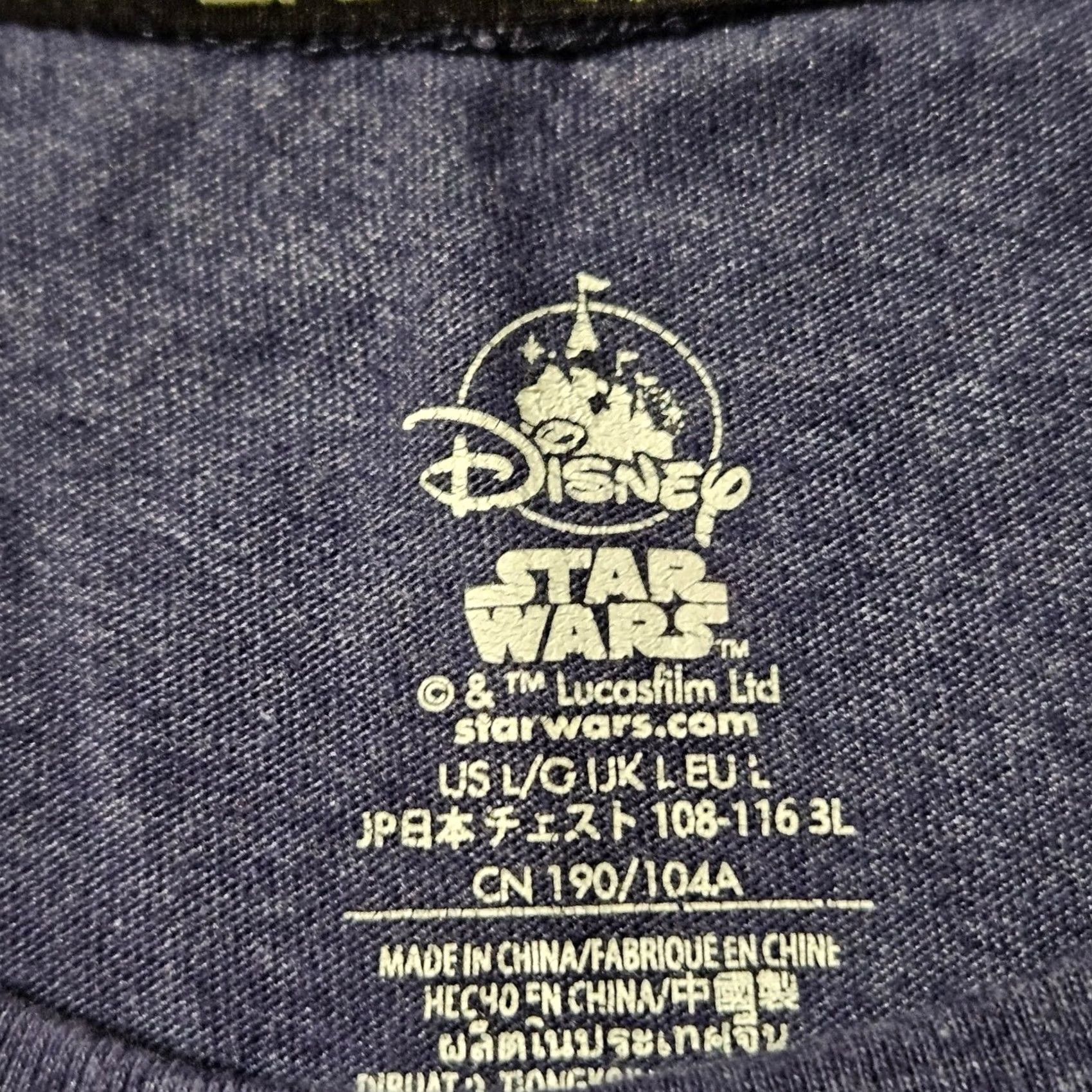 Disney Disney Star Wars 45th Anniversary Blue Short Sleeve T Shirt Men's Large Size US L / EU 52-54 / 3 - 5 Thumbnail