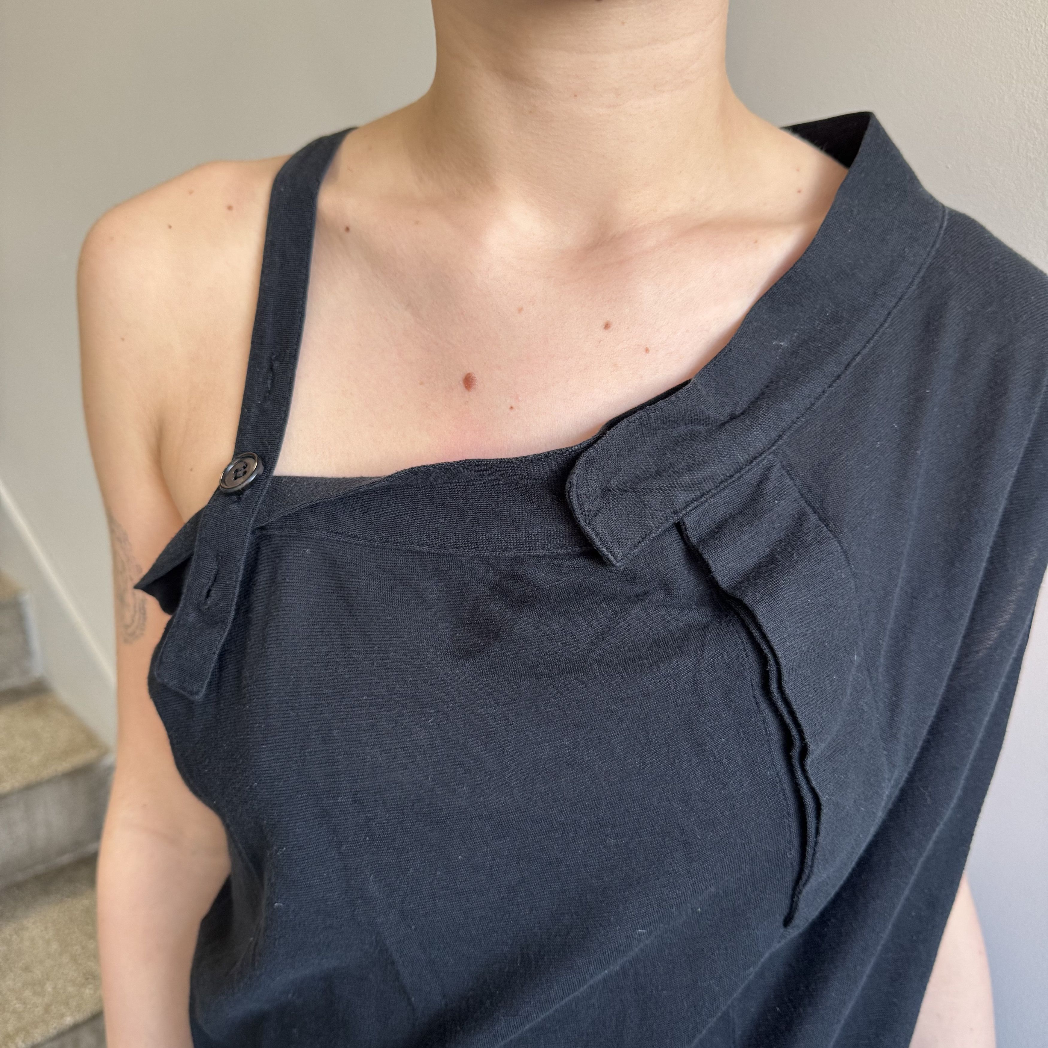 Ann Demeulemeester Ann Demeulemeester Deconstructed Asymmetrical Tank Top Size M / US 6-8 / IT 42-44 - 13 Thumbnail