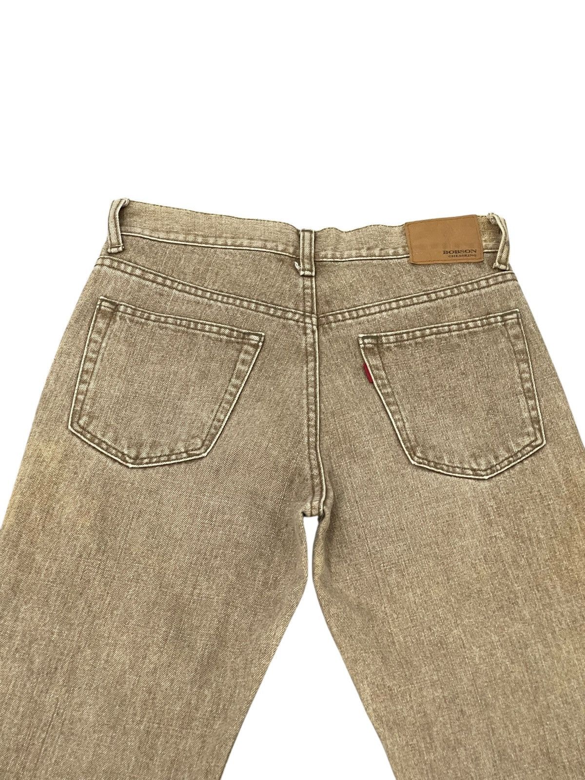 Le Grande Bleu (L.G.B.) Flare Jeans Vtg Bobson Japan Faded Distress Boot Cut Size US 29 - 17 Thumbnail