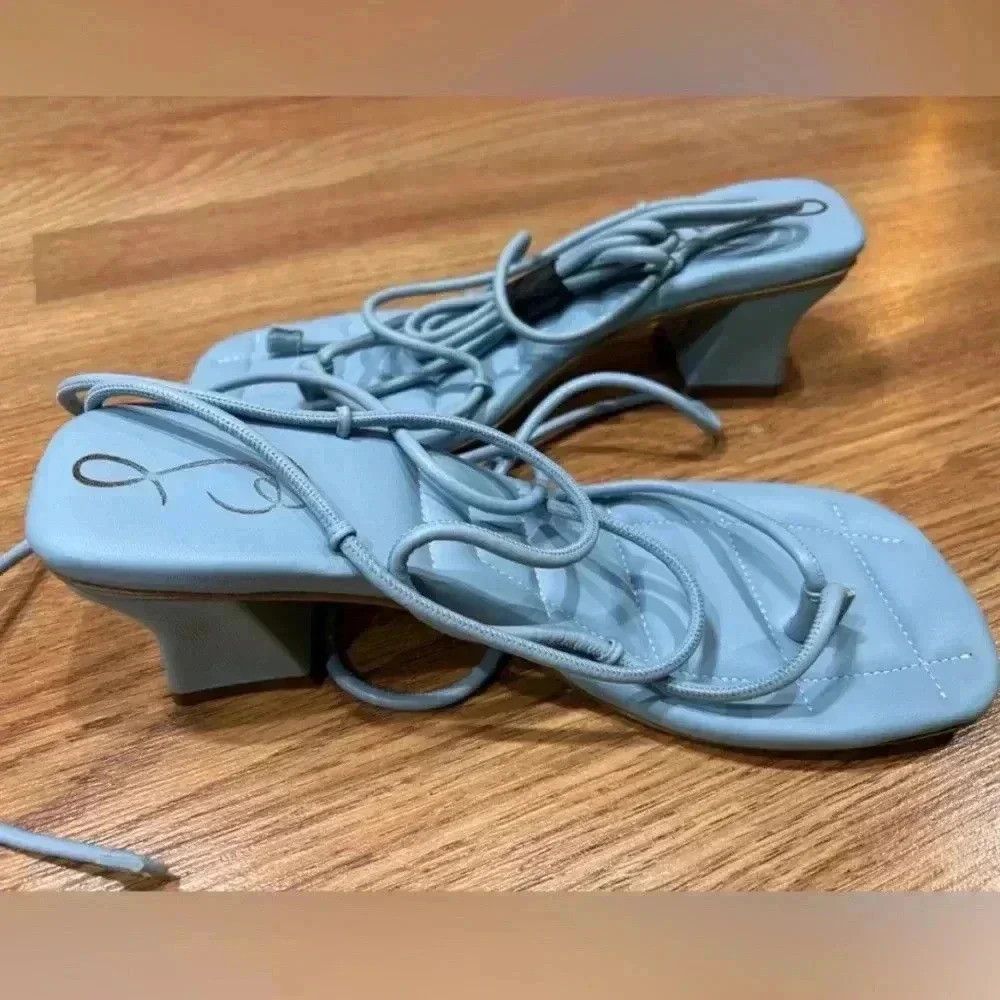 Sam Edelman Sam Edelman Fae Sky Blue Leather Sandal NWT Size US 10 / IT 40 - 3 Thumbnail