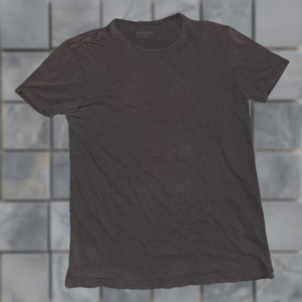 Allsaints AllSaints Men’s T-Shirt Regular Fit Gray Small Minimalist Casual Tee Size US S / EU 44-46 / 1 - 1 Thumbnail