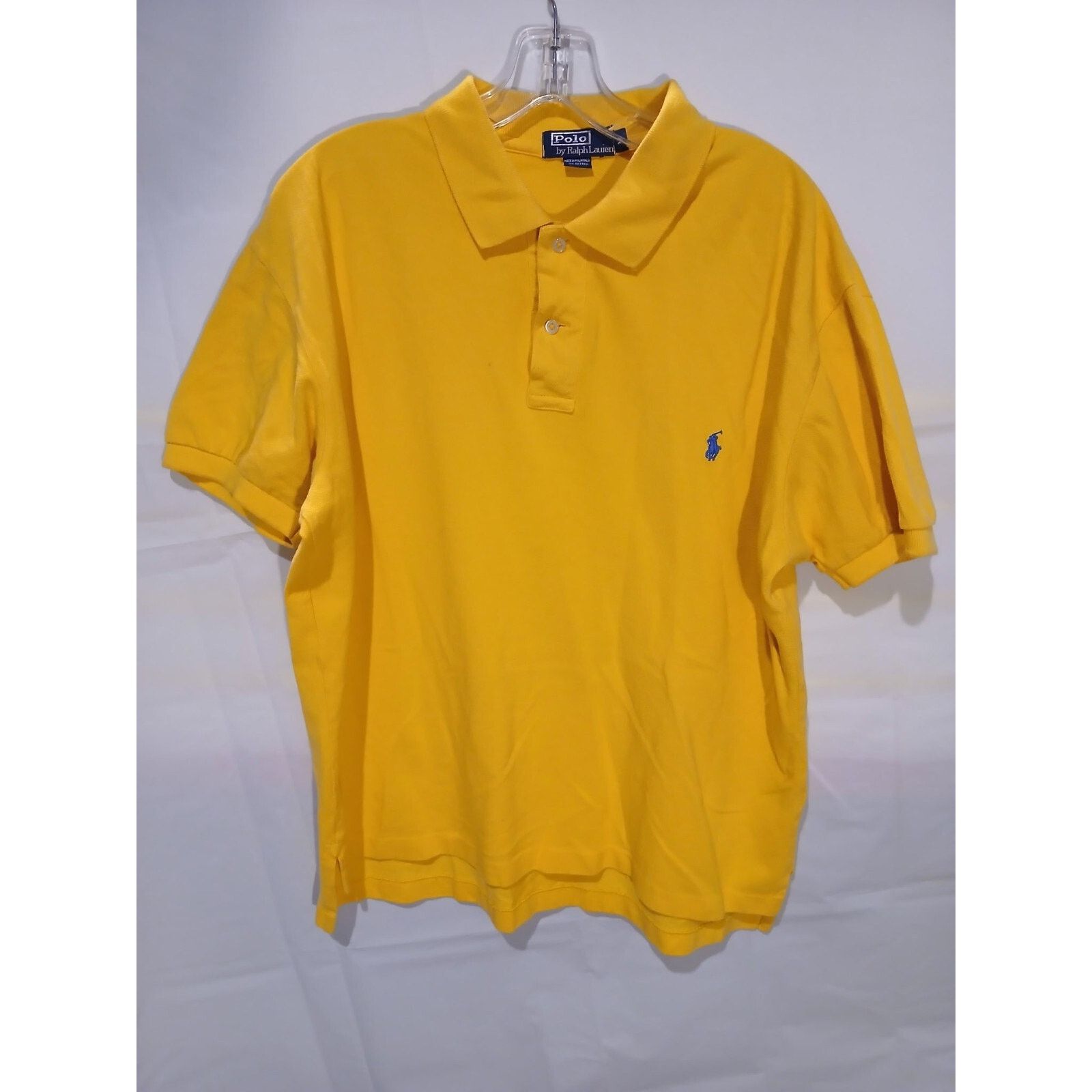 Polo Ralph Lauren Polo Ralph Lauren (Medium) Yellow Vintage Button Polo Shirt Size US M / EU 48-50 / 2 - 4 Thumbnail