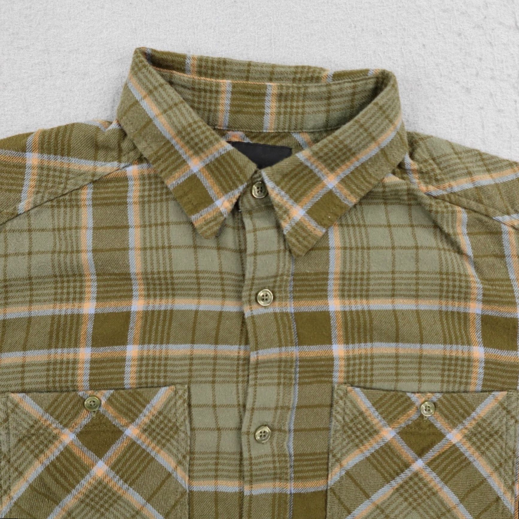 Vintage 5.11 Tactical Shirt Mens Small Green Plaid Flannel Button-Up Utility Outdoors Shirt Size US S / EU 44-46 / 1 - 2 Thumbnail