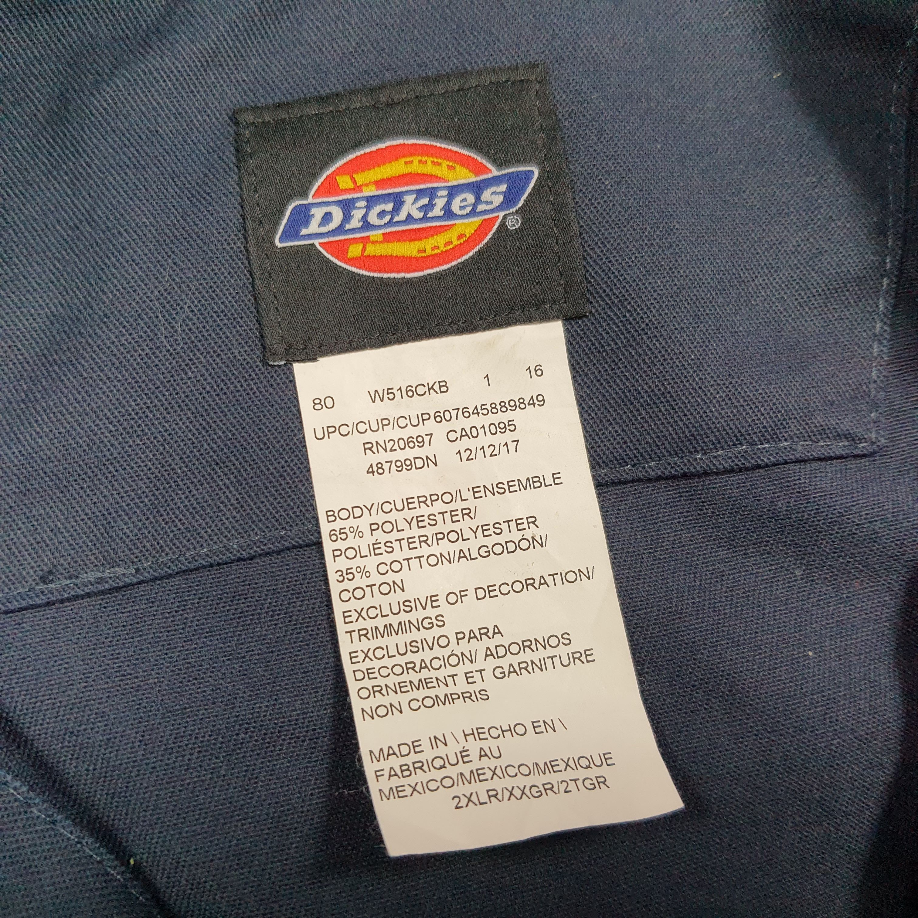 Dickies Vintage Dickies Workwear Custom Skull Logo Coverall C281N6 Size US XXL / EU 58 / 5 - 7 Thumbnail
